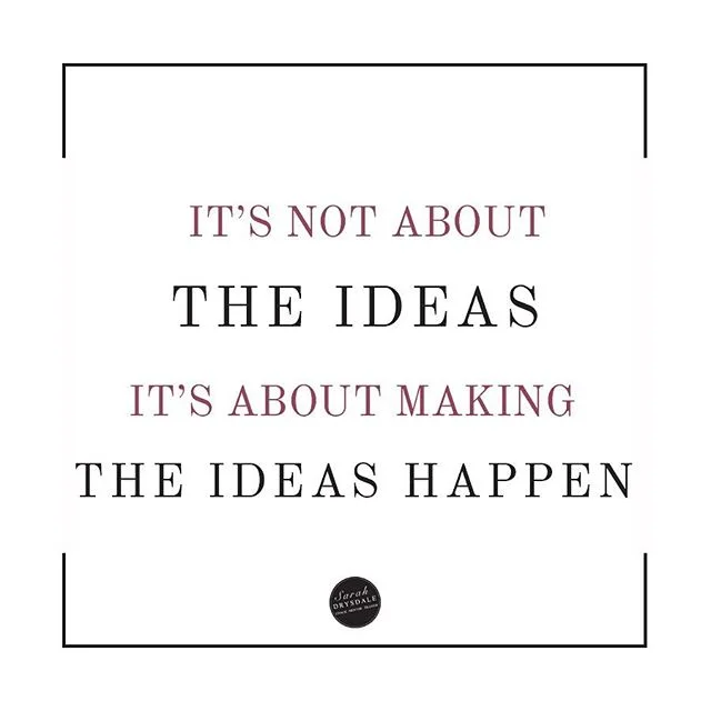 I have had countless biz ideas in my life but all that matters is the ones I executed on. Making the ideas happen is all about execution!