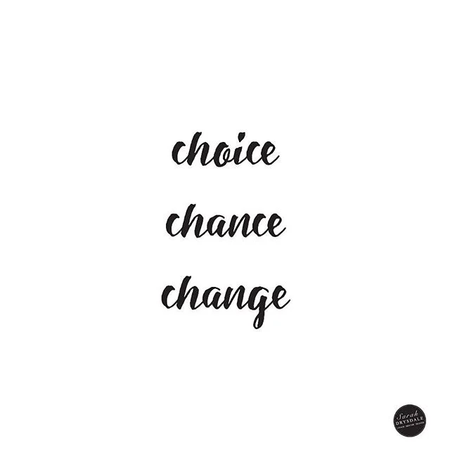 I see this all the time but I love it. The only way you can make change is to decide to change. It takes bravery but it's always worth it. Double tap if you love this mantra too!
