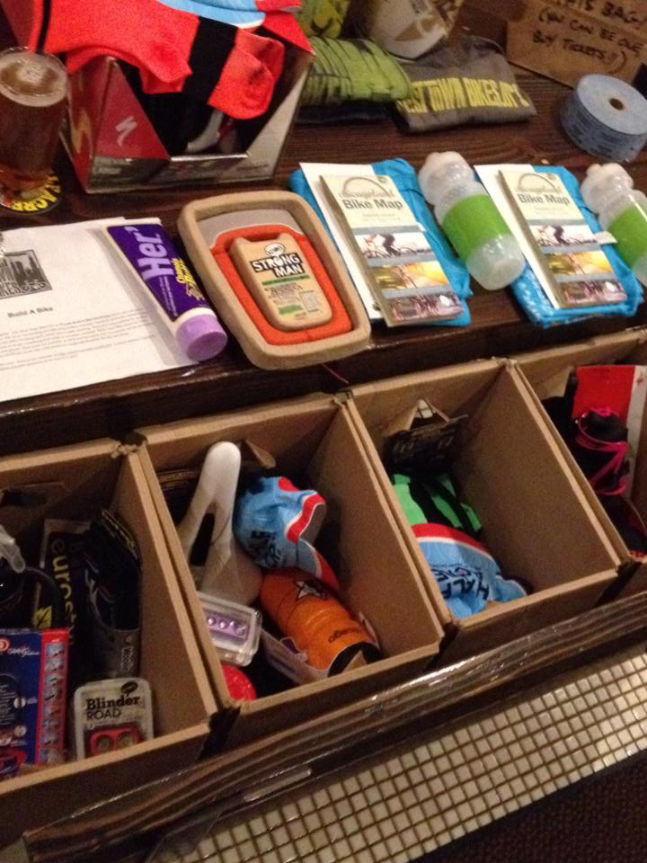 A snapshot of all the generous donated goods.