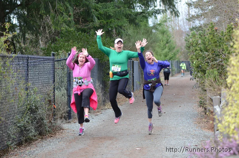 Doreen in Green Lake Sammamish Half with Roy and Linda