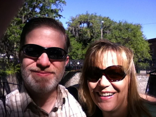 Enjoying the sunshine in Savannah