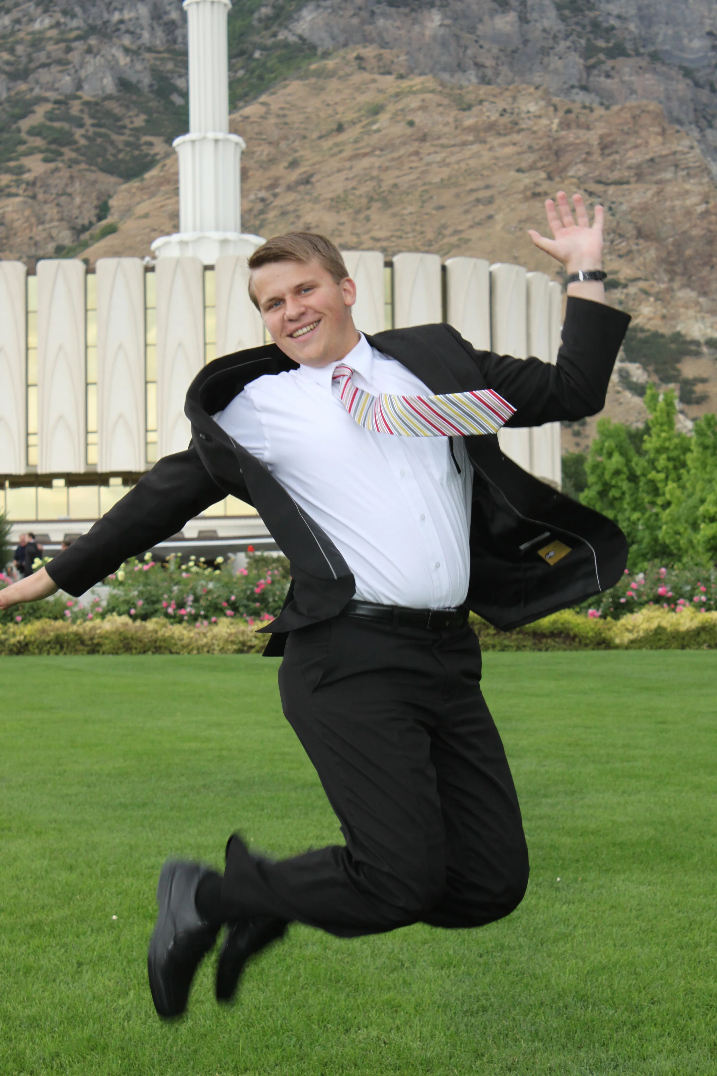 Jumping for joy!