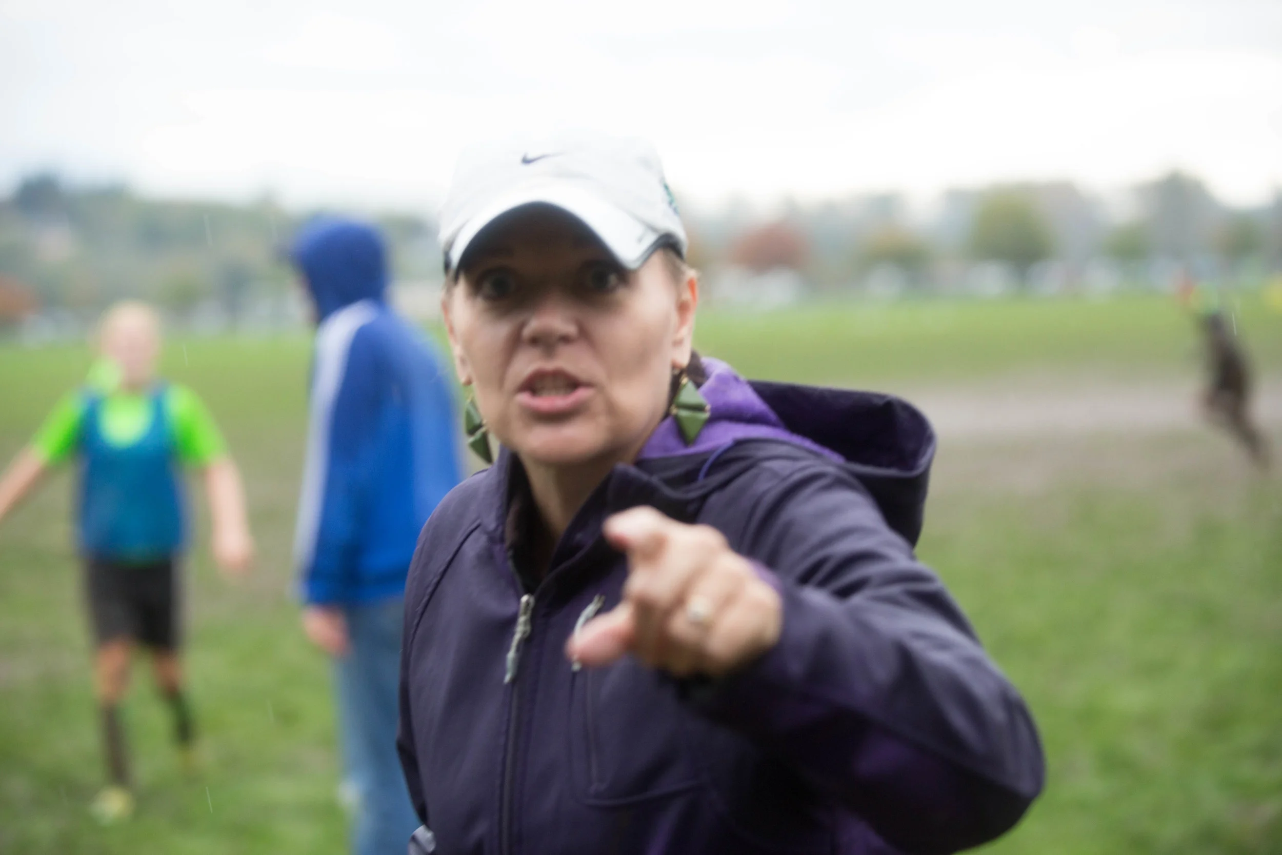 A typical pose for Doreen "You hear me?"