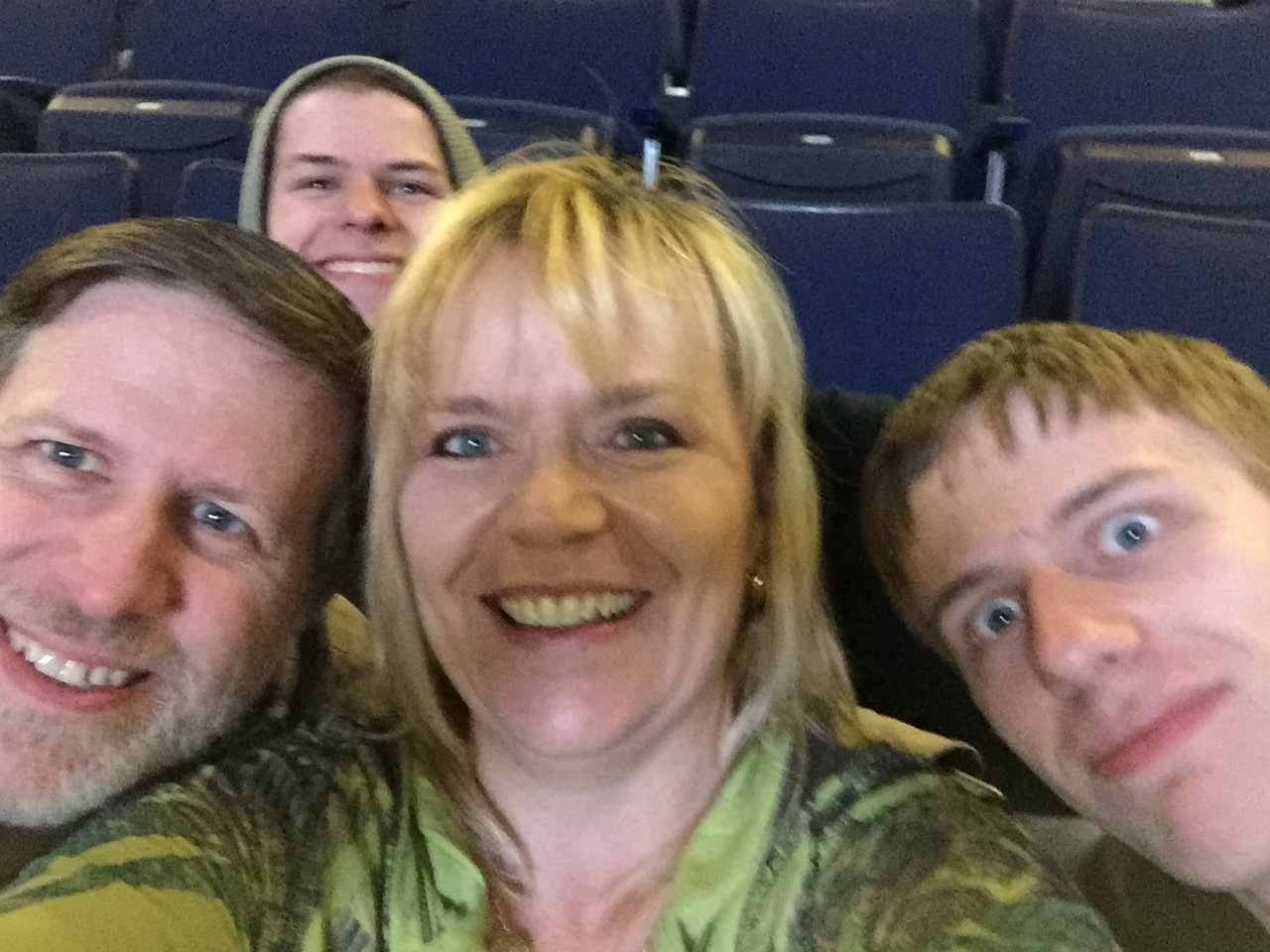 Steve, Matt, Doreen & Chris (Jessie was at dance practice)