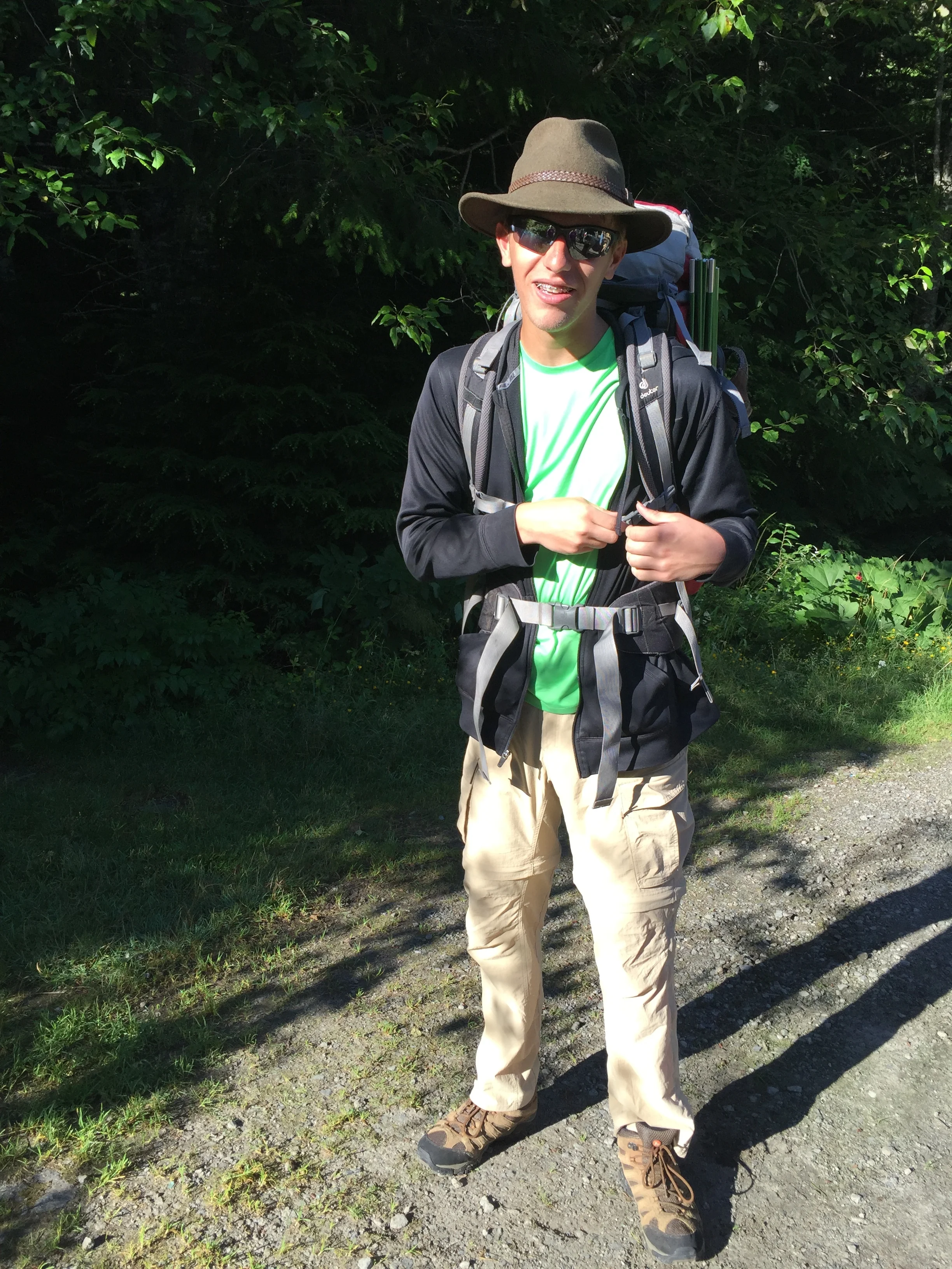 Chris ready for an adventure