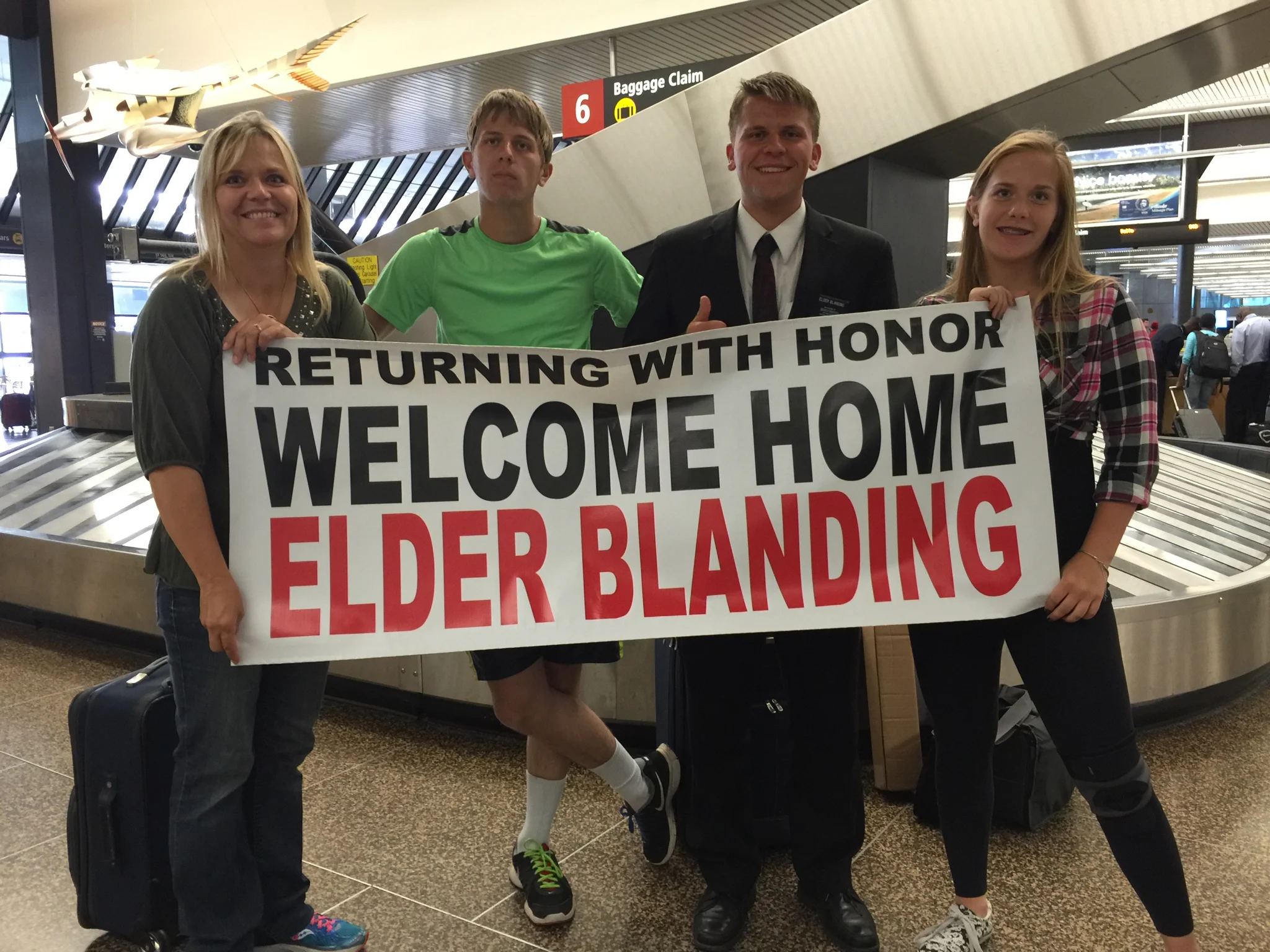 Doreen, Chris, Elder Michael Blanding, Jessie