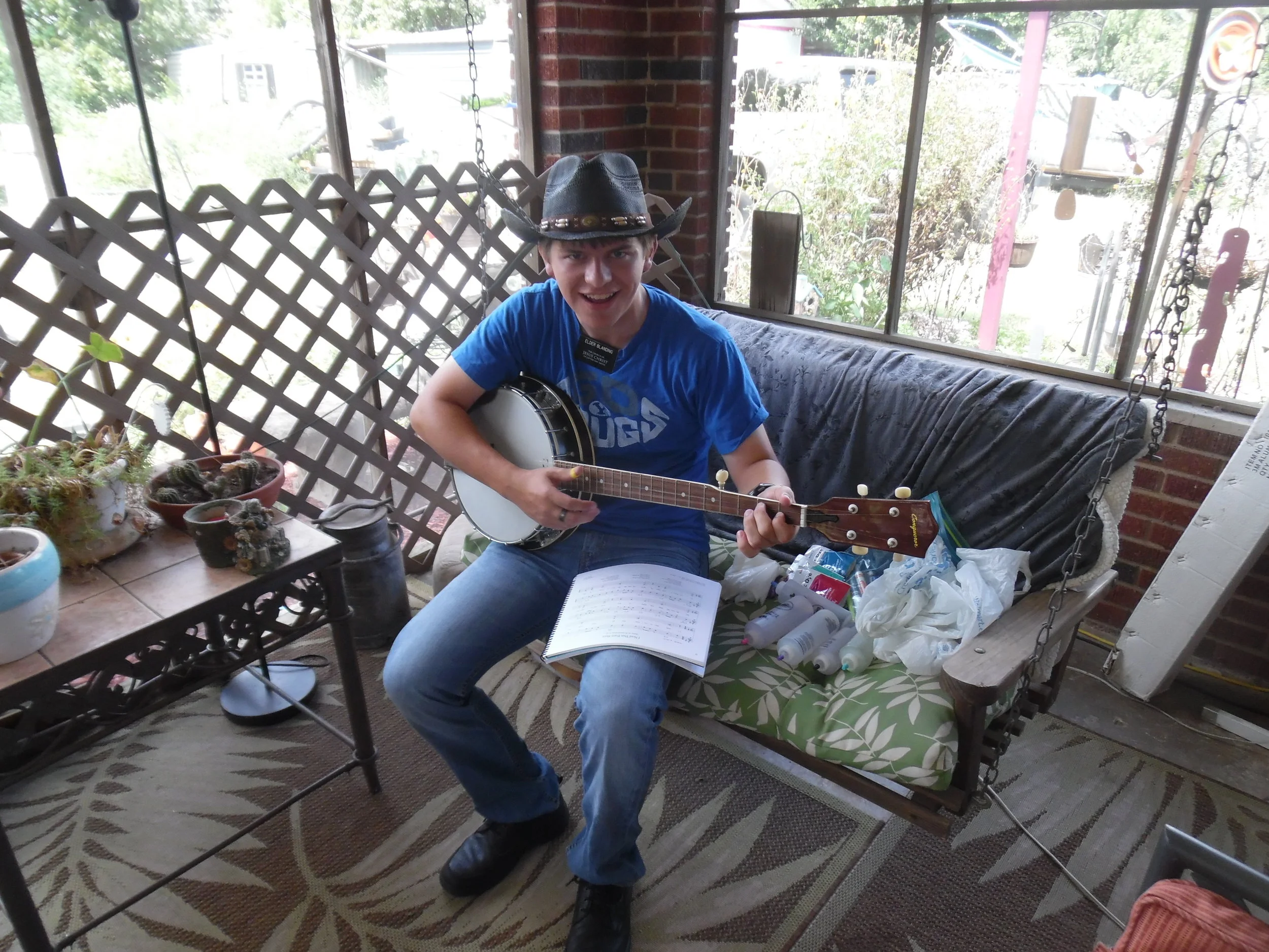 Matt, I mean Elder Blanding, in North August, SC, playing the banjo. 