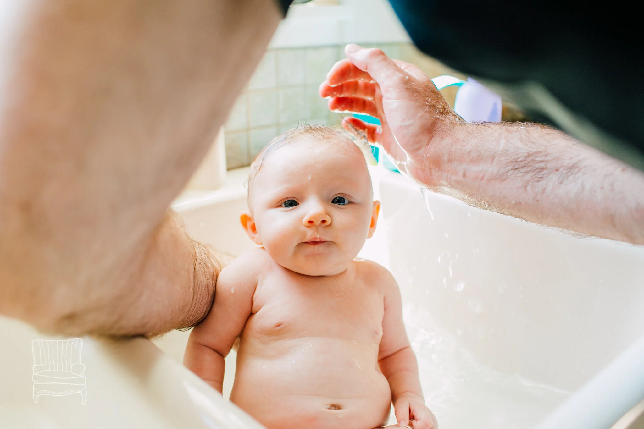 Baby Sink Bathing Session!