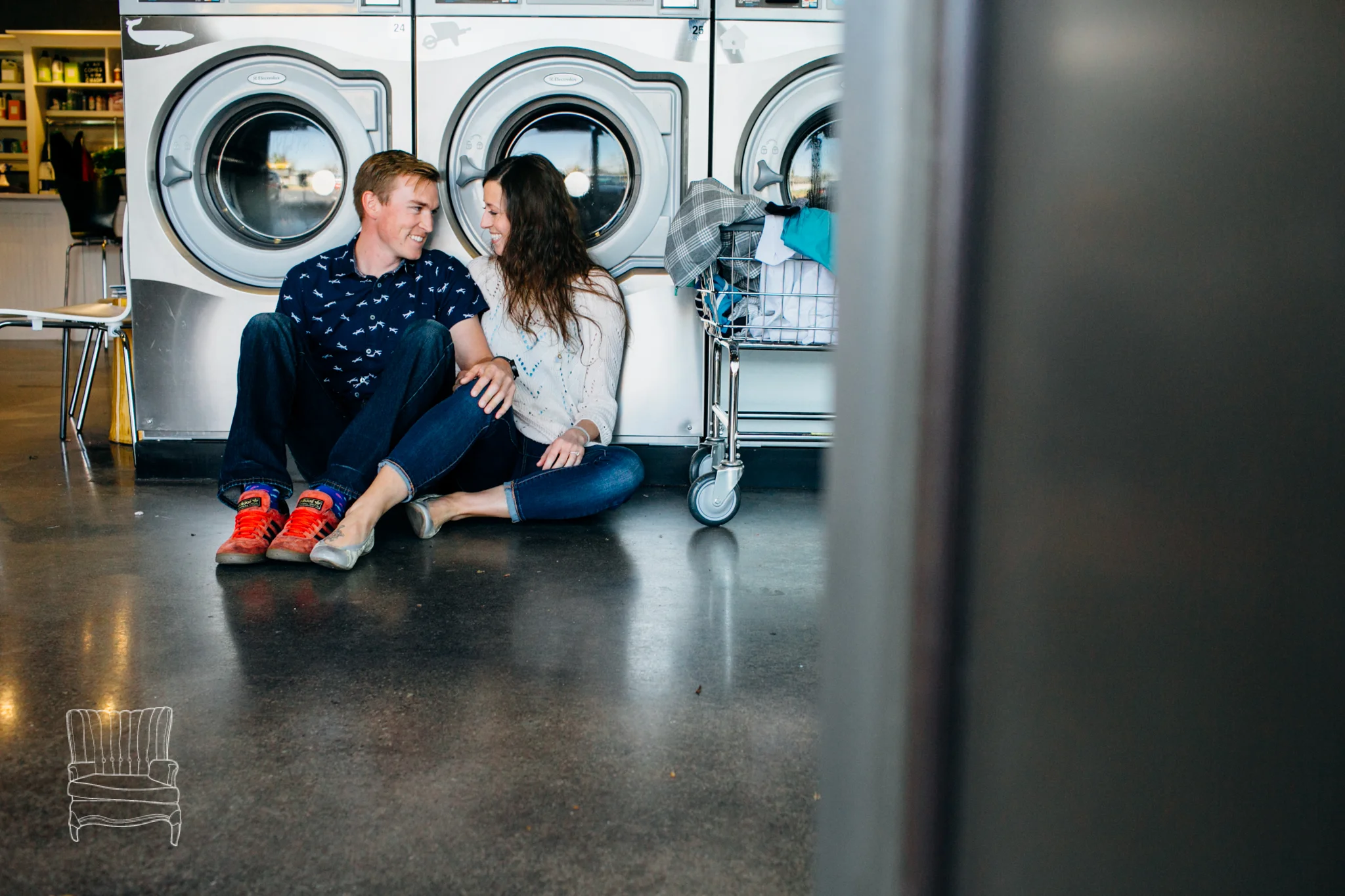 Laundromat Session for a couple that lives on a boat and does a LOT of laundry