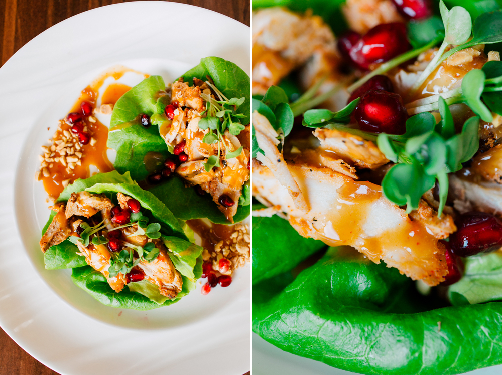 Bellingham Seattle Seafood Restaurant Photographer Katheryn Moran Food Stylist Btown Kitchen and Raw Bar Sheraton Hotel Thai Salad Wraps