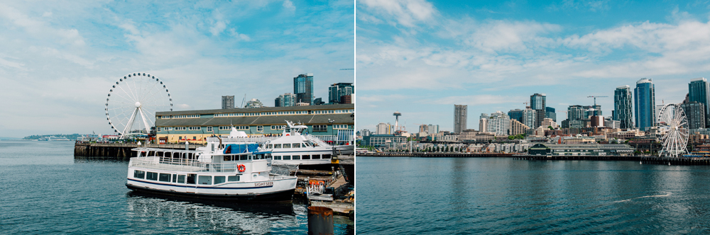 Seattle Engagement Photographer Katheryn Moran, Seattle Great Wheel, Indianola