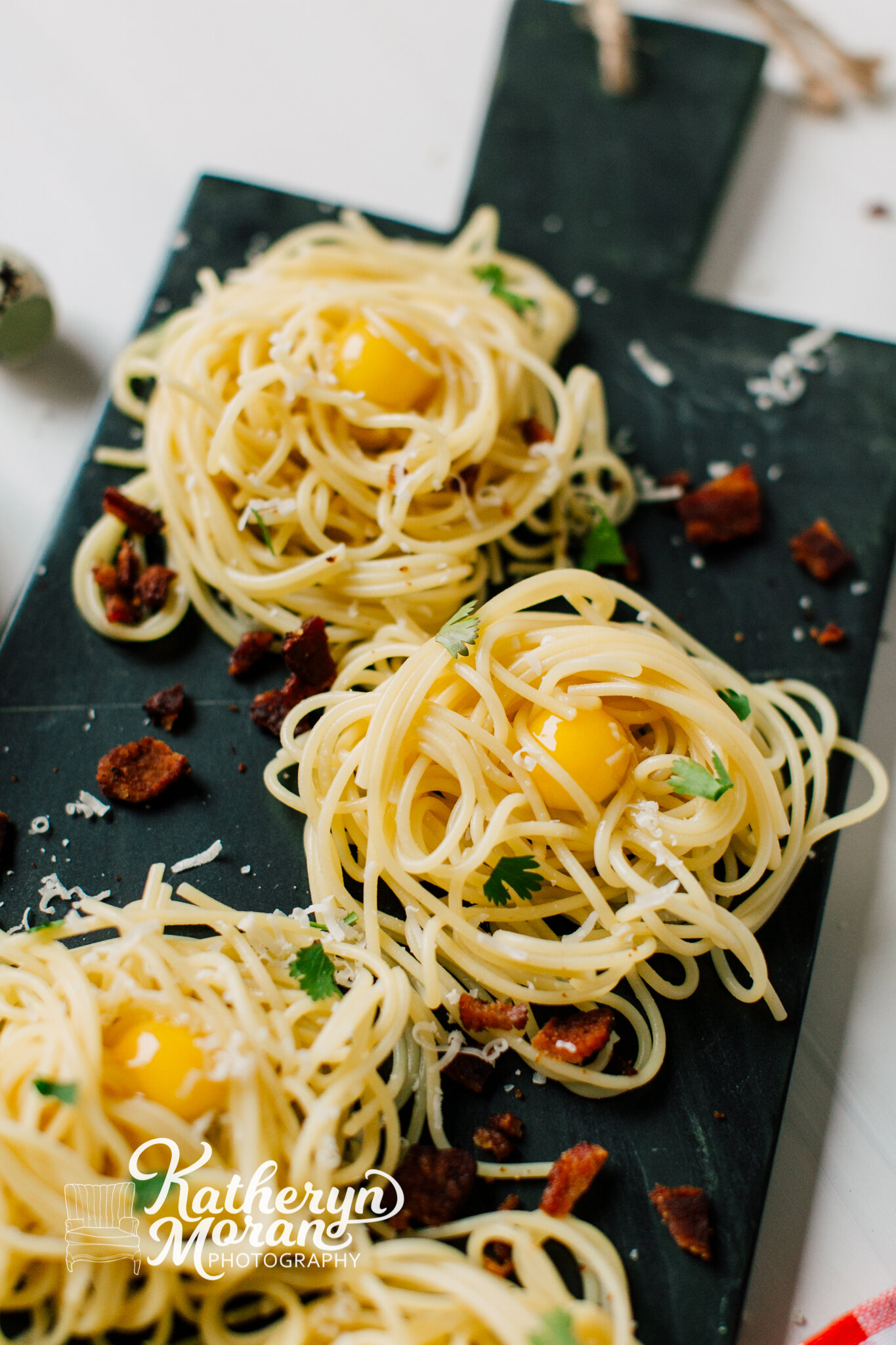 Bellingham Portland Studio Food Photographer Katheryn Moran Carbonara