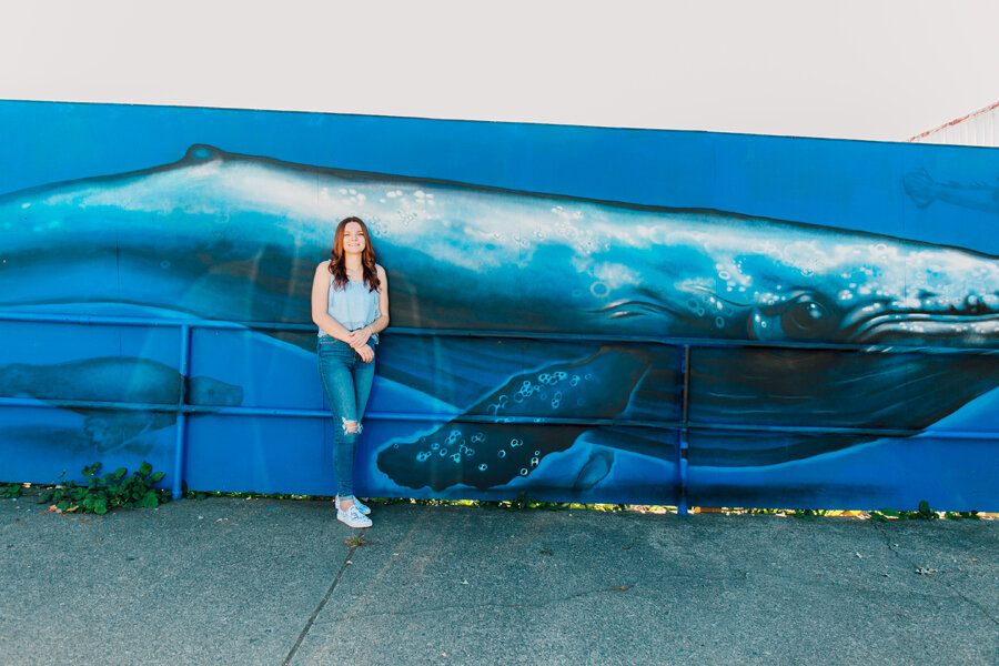 Bellingham Senior Portrait Photographer Katheryn Moran Bellingham Murals Downtown