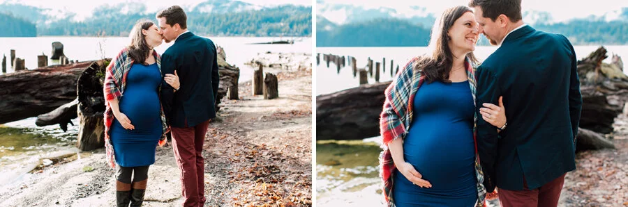 Bellingham Family Engagement Photographer North Lake Whatcom Katheryn Moran Palm