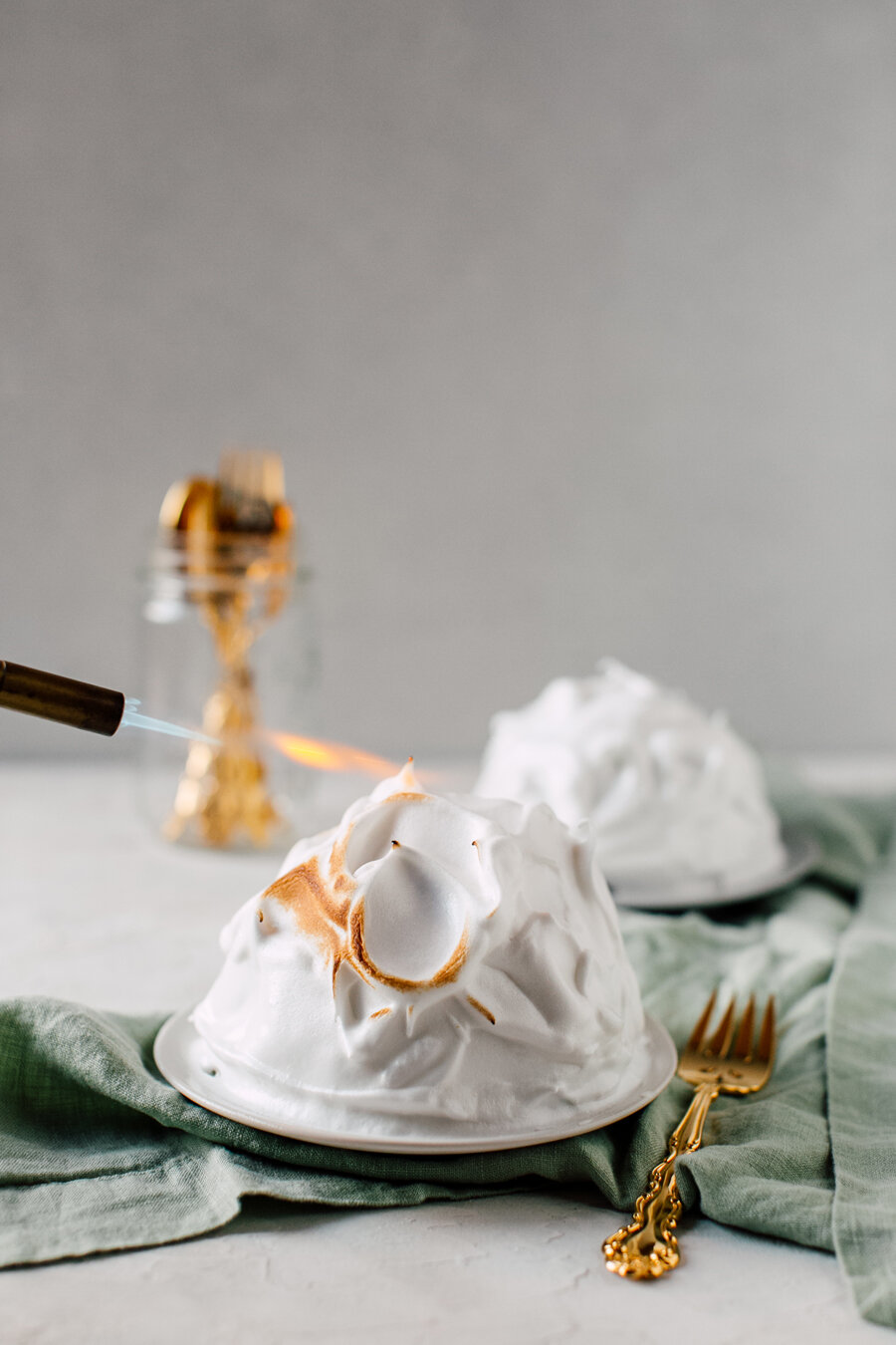 Bellingham Food Photographer Katheryn Moran Baked Alaska Cake Recipe