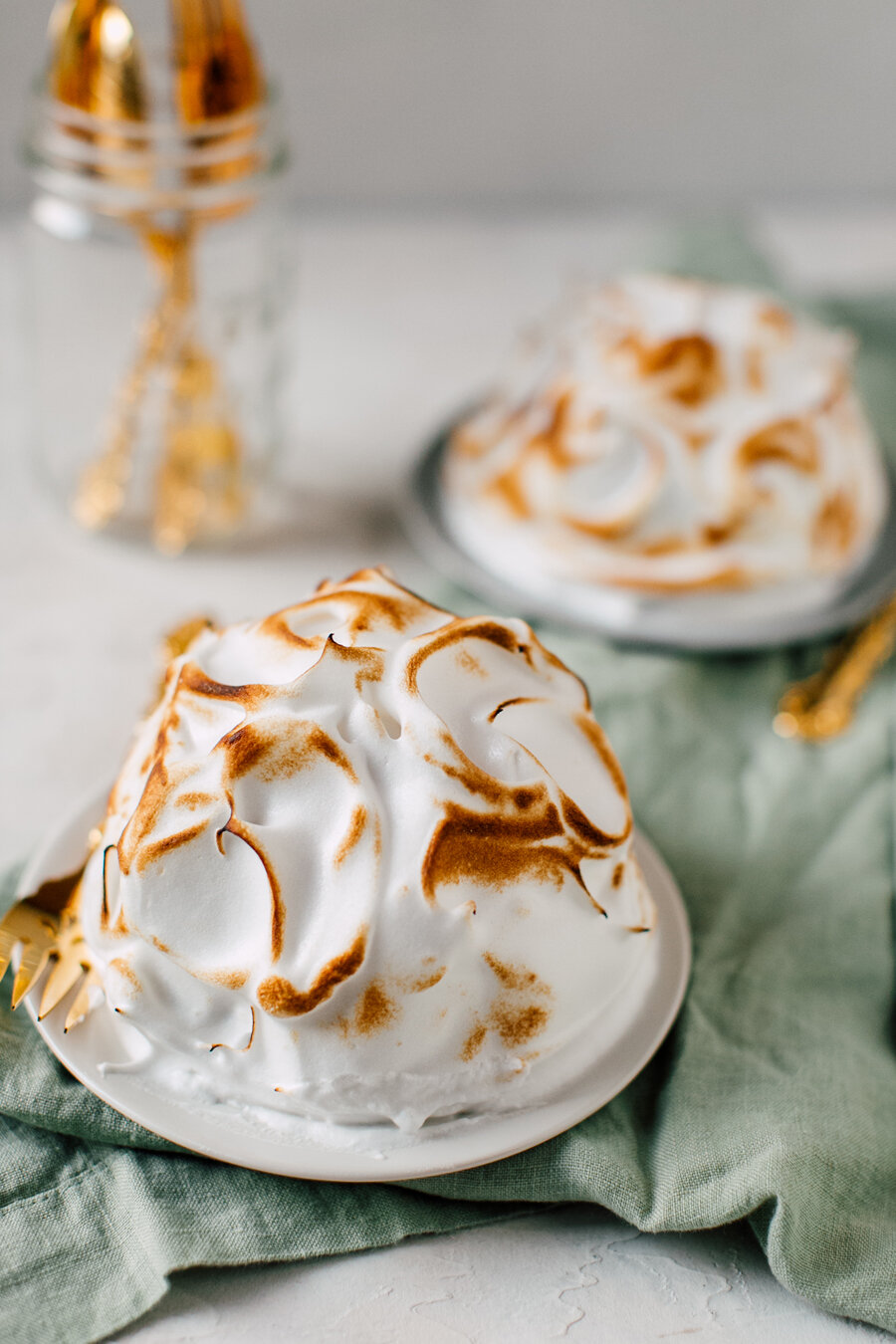 Bellingham Food Photographer Katheryn Moran Baked Alaska Cake Recipe