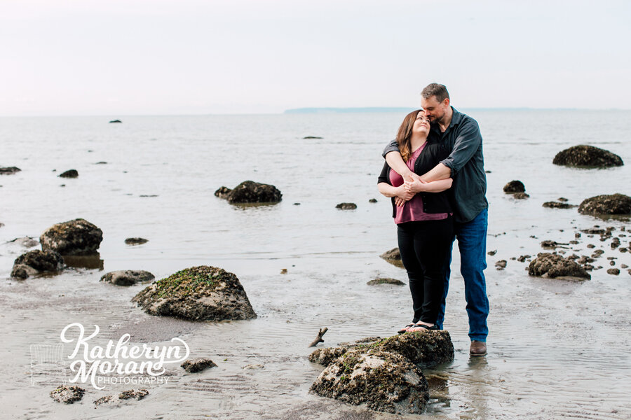 Semiahmoo Photographer Katheryn Moran Blaine Beach Engagement Bellingham Professional Family Photographer