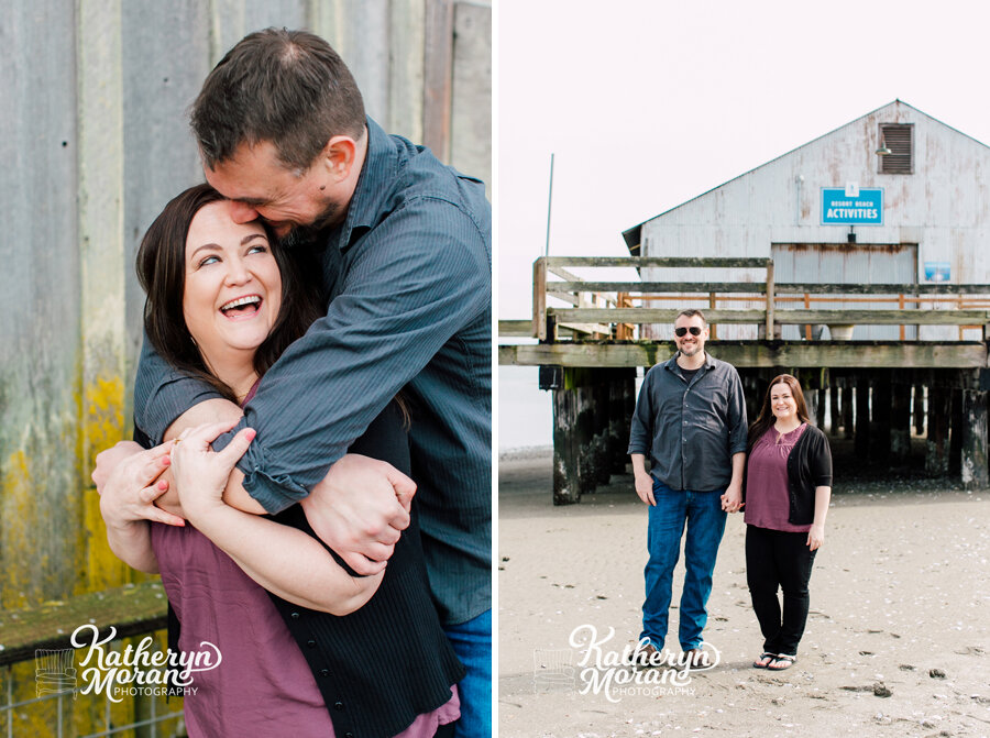 Semiahmoo Photographer Katheryn Moran Blaine Beach Engagement Bellingham Professional Family Photographer