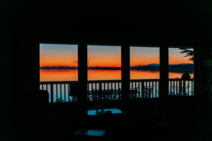 Lummi Island Photographer Katheryn Moran Photography Sunrise Airbnb