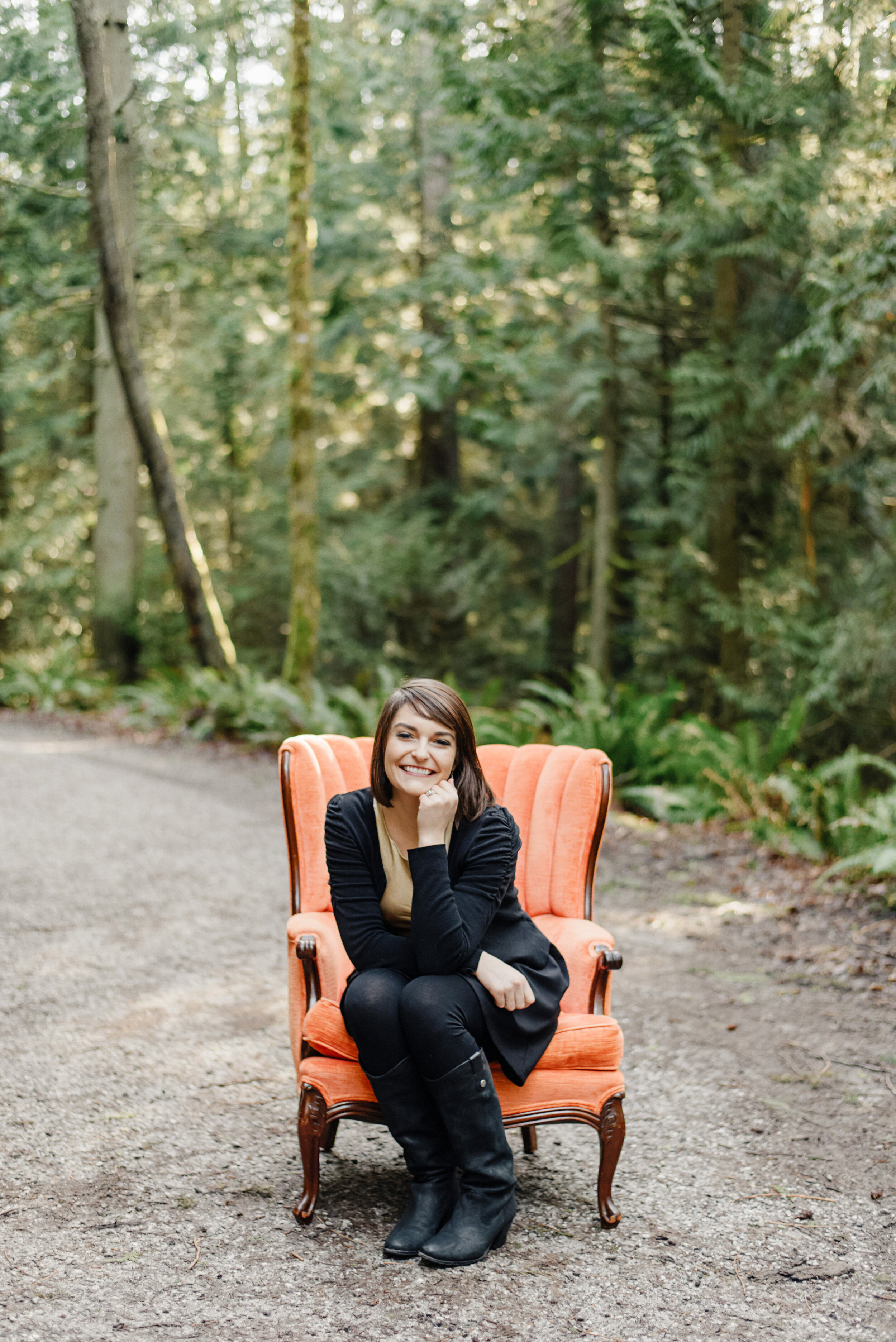 Katheryn Moran Photography the orange chair bellingham