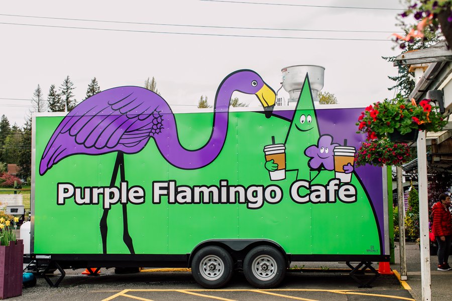 Bellingham Food Business Photographer Katheryn Moran Purple Flamingo Food Truck My Garden Nursery