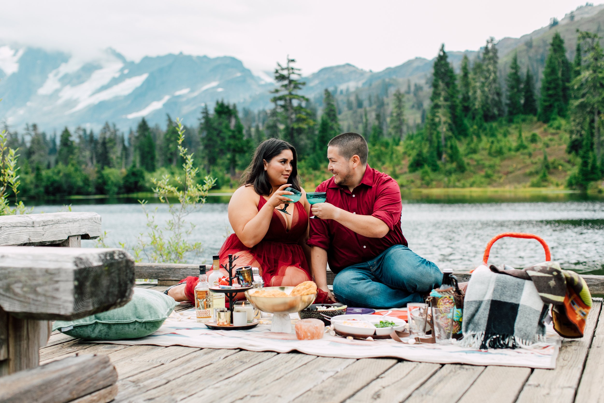 Bellingham Engagement Photographer Katheryn Moran Picture Lake Mount Baker Engagement Olivia Sean