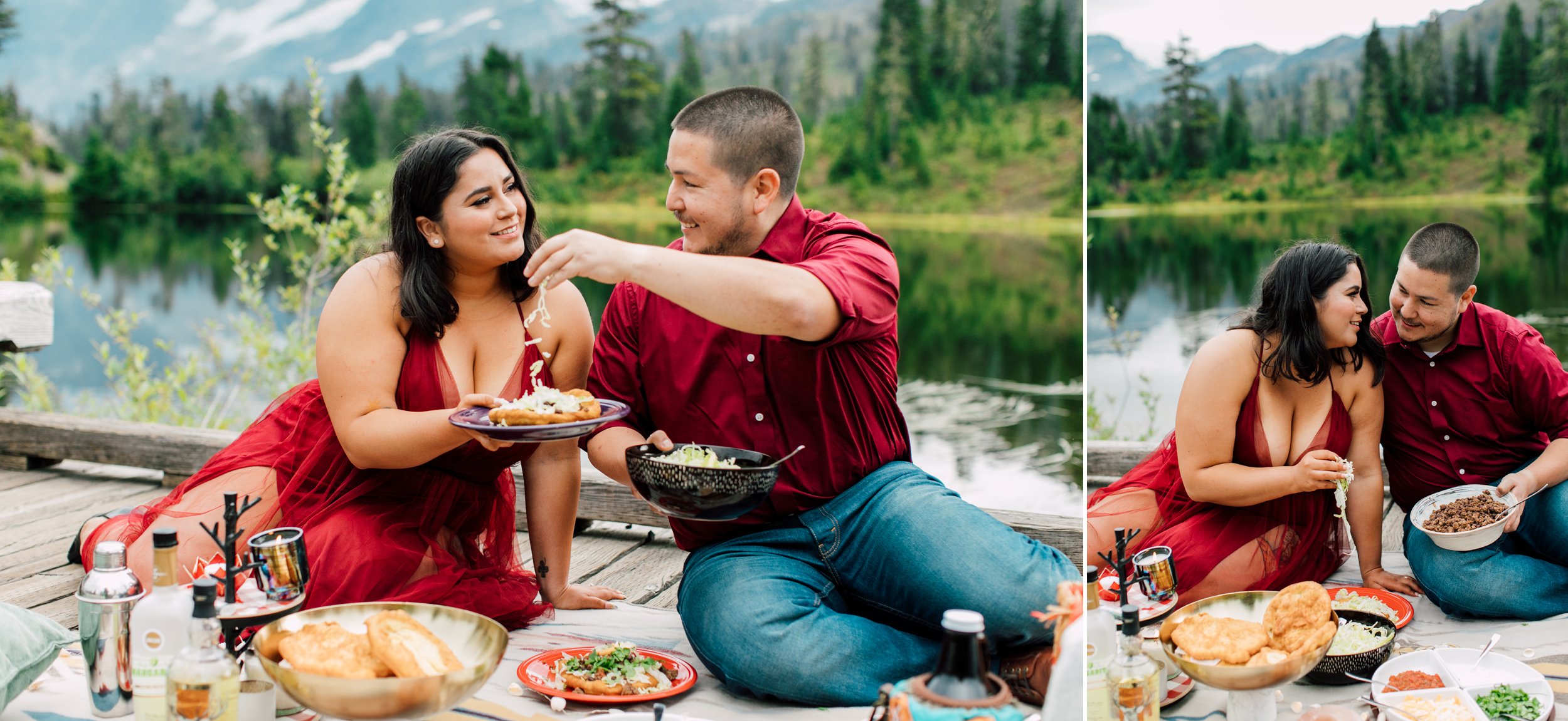 Bellingham Engagement Photographer Katheryn Moran Picture Lake Mount Baker Engagement Olivia Sean