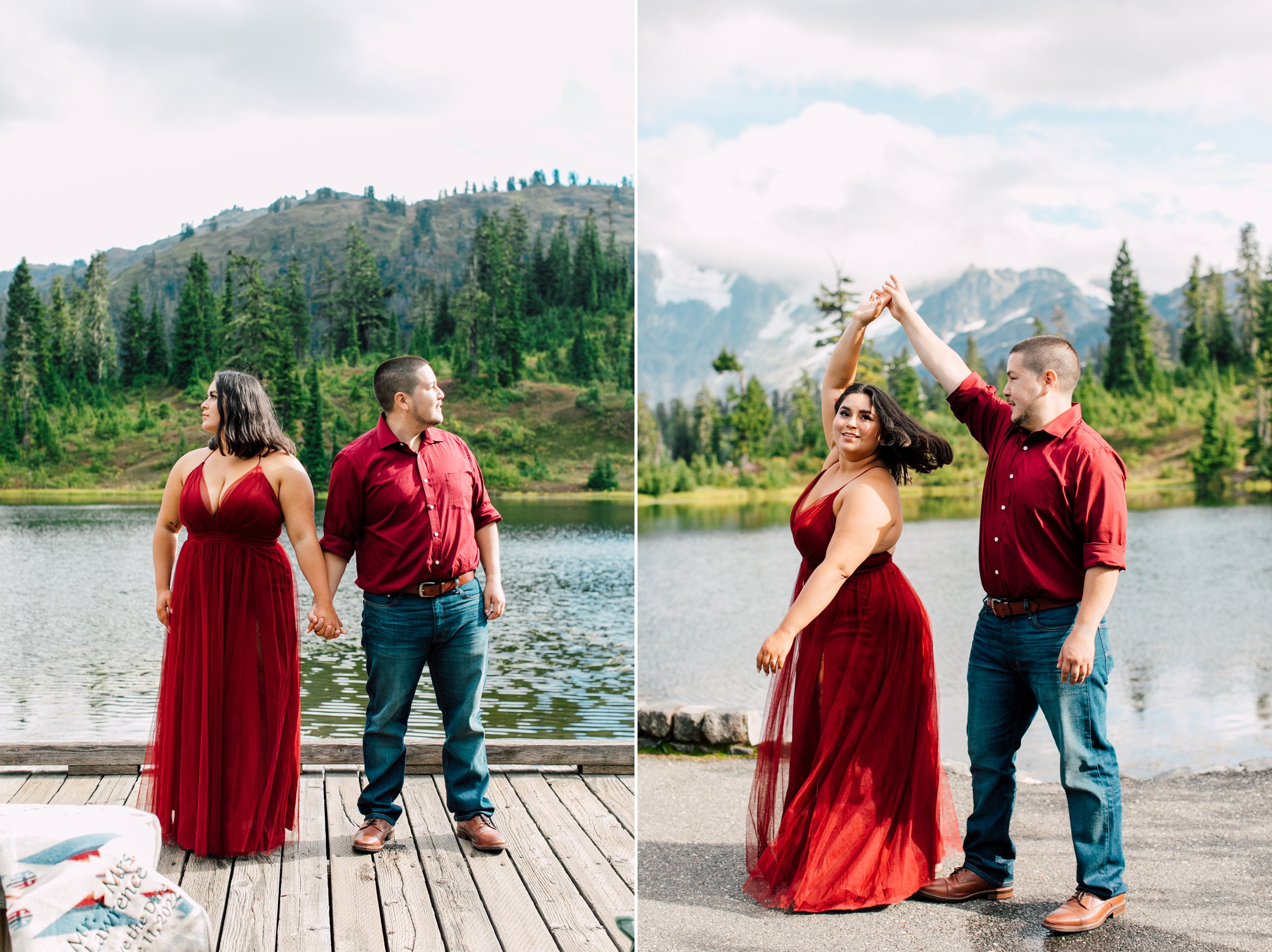 Bellingham Engagement Photographer Katheryn Moran Picture Lake Mount Baker Engagement Olivia Sean