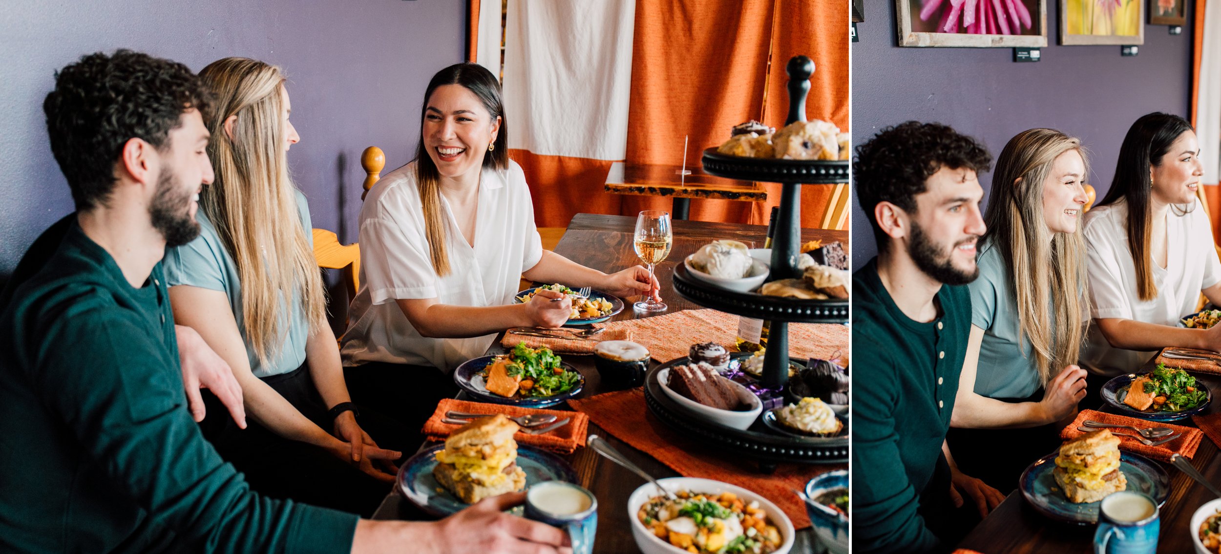 Bellingham Food Restaurant Photographer Food Styling Katheryn Moran Evolve Cafe Fairhaven Group Dinner Family Fun