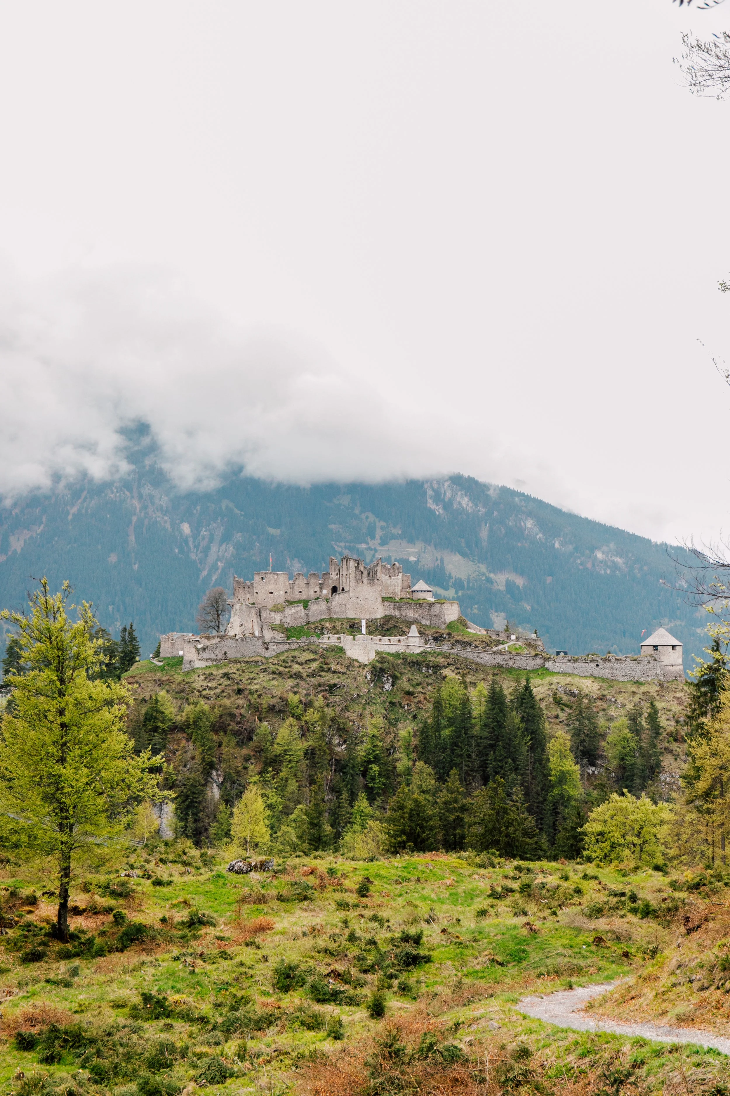 Highline 179 Ehrenberg Castle Ruins Tyrol Katheryn Moran Photography