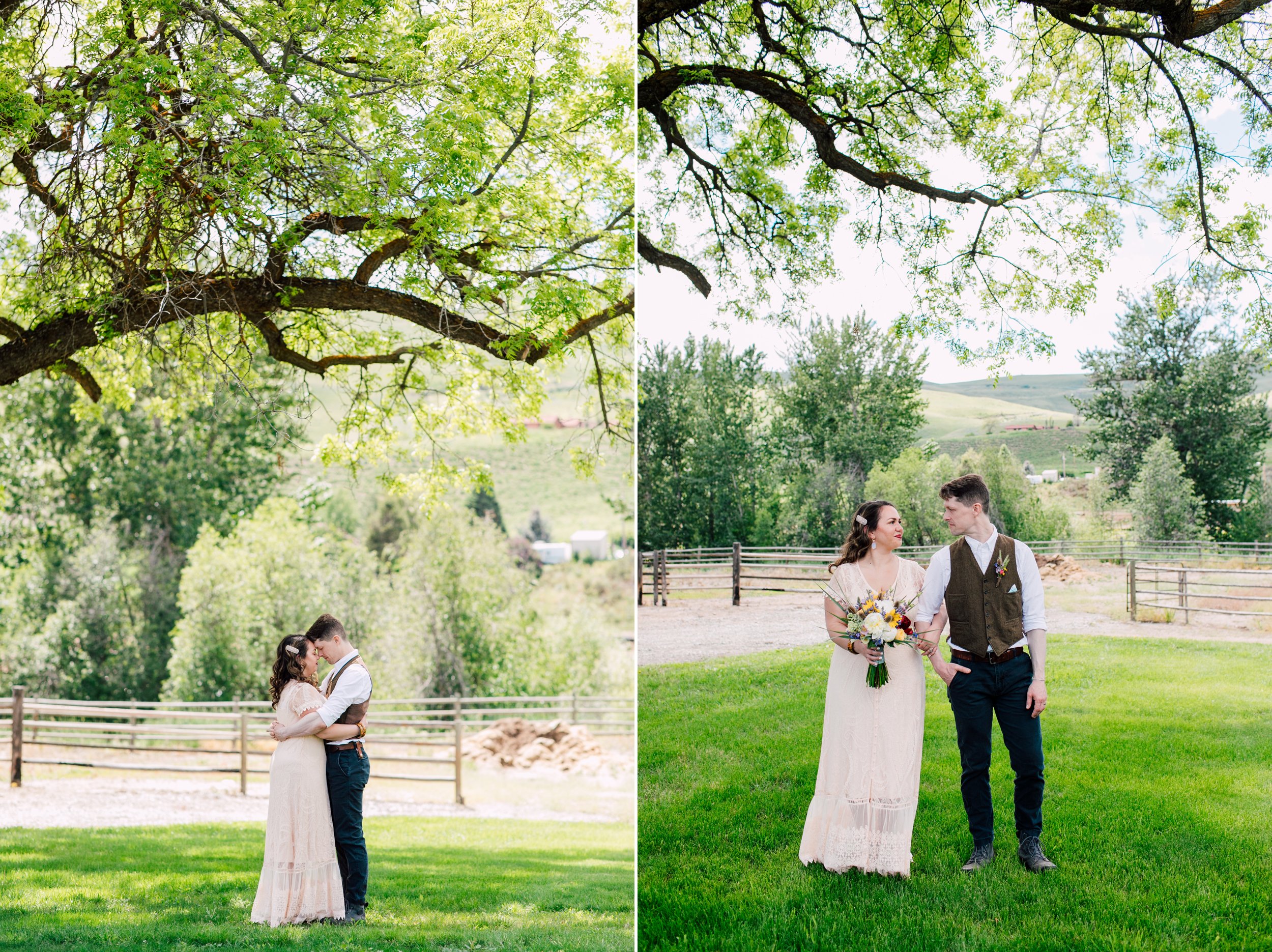 Winthrop Pacific Northwest Wedding Photographer Katheryn Moran Pipestone Canyon Ranch Colorful Fun Authentic Wedding Photography