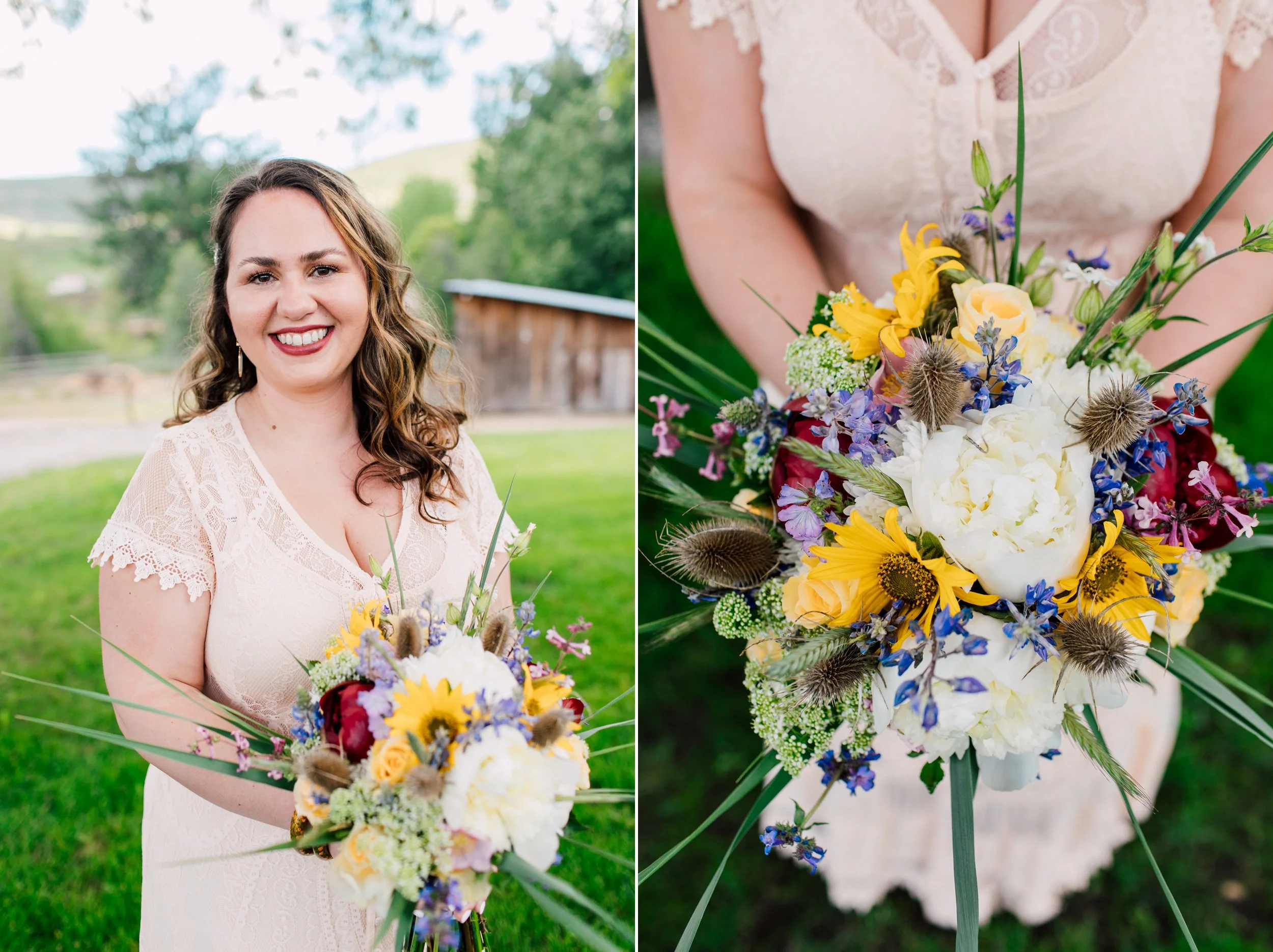 Winthrop Pacific Northwest Wedding Photographer Katheryn Moran Pipestone Canyon Ranch Colorful Fun Authentic Wedding Photography