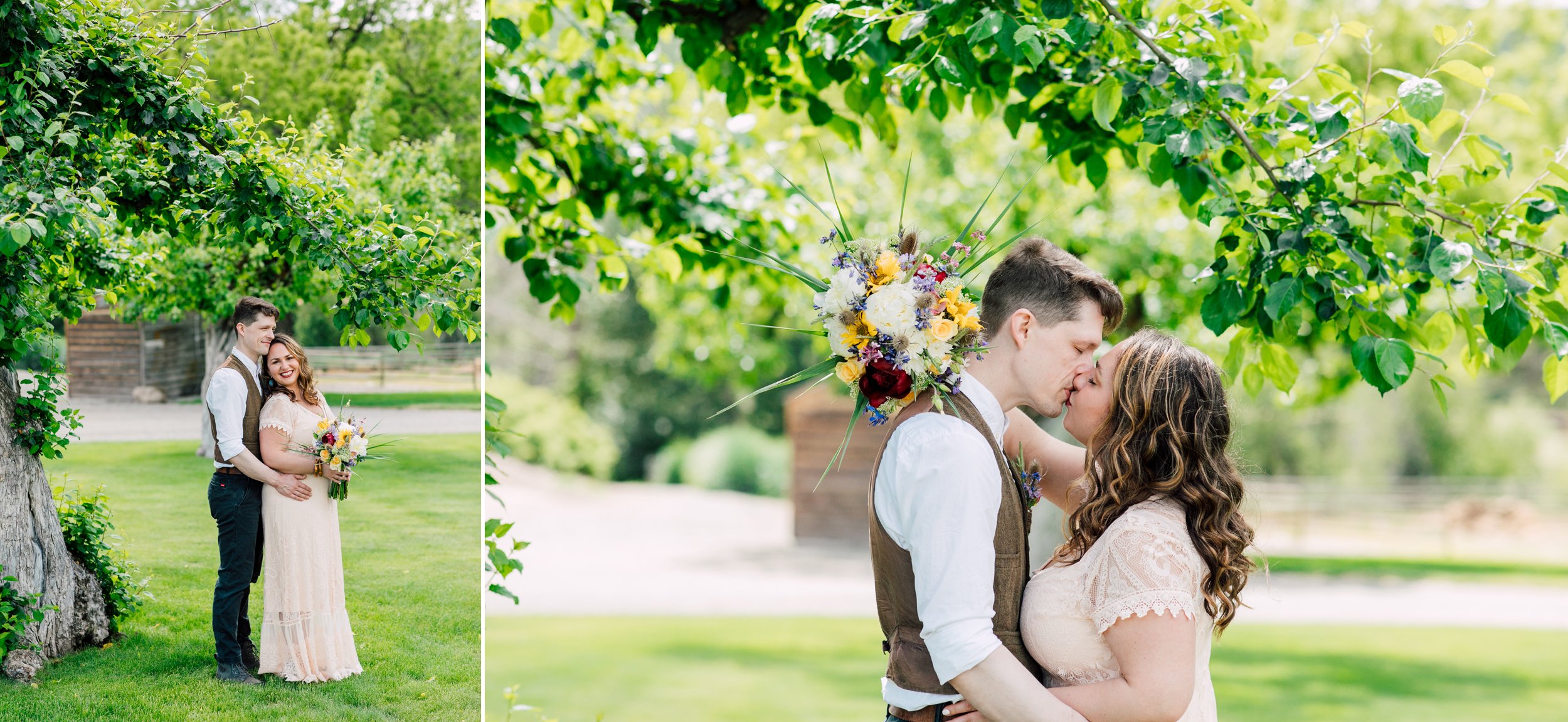 Winthrop Pacific Northwest Wedding Photographer Katheryn Moran Pipestone Canyon Ranch Colorful Fun Authentic Wedding Photography