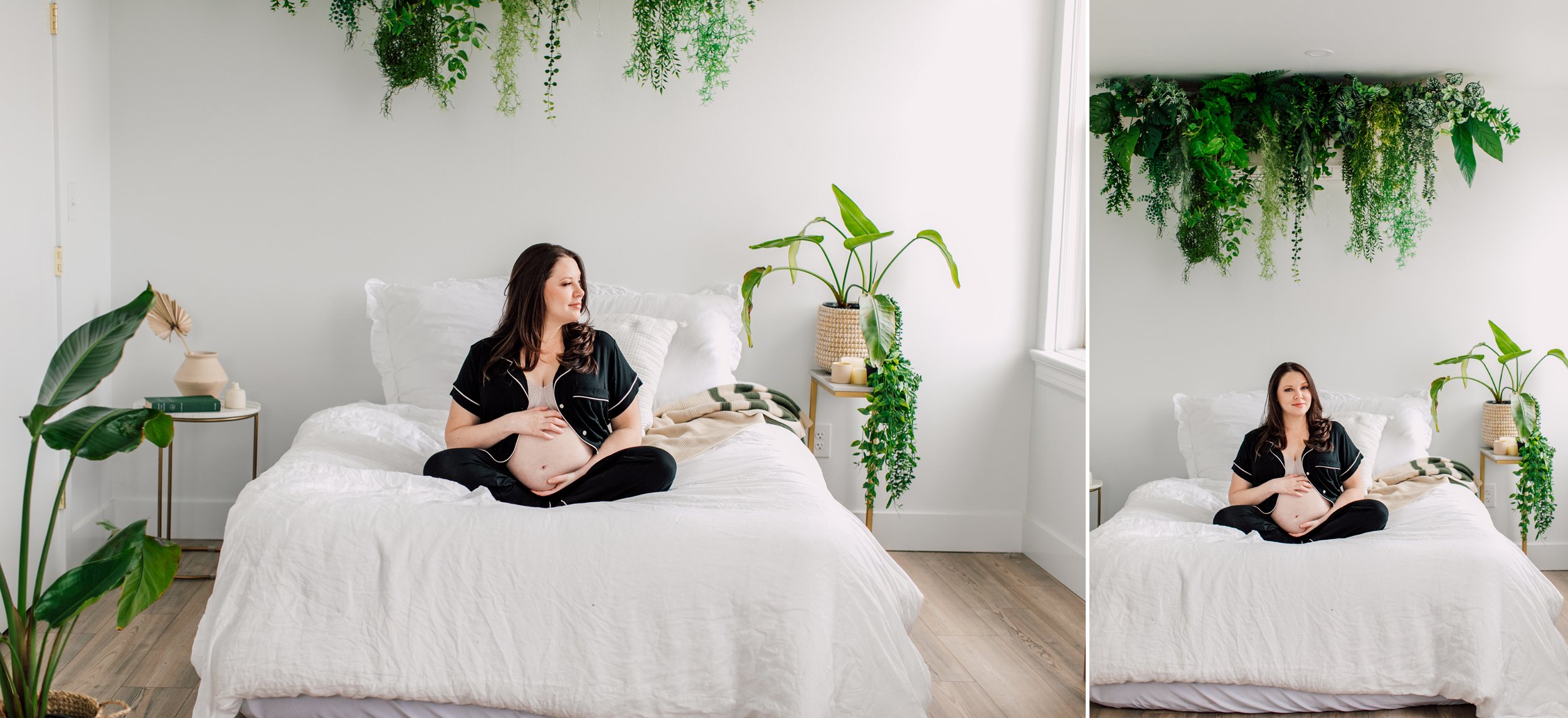 Bellingham Professional Maternity Photographer Katheryn Moran The Bellingham Studio Bright Authentic Lifestyle Expecting Mom Session