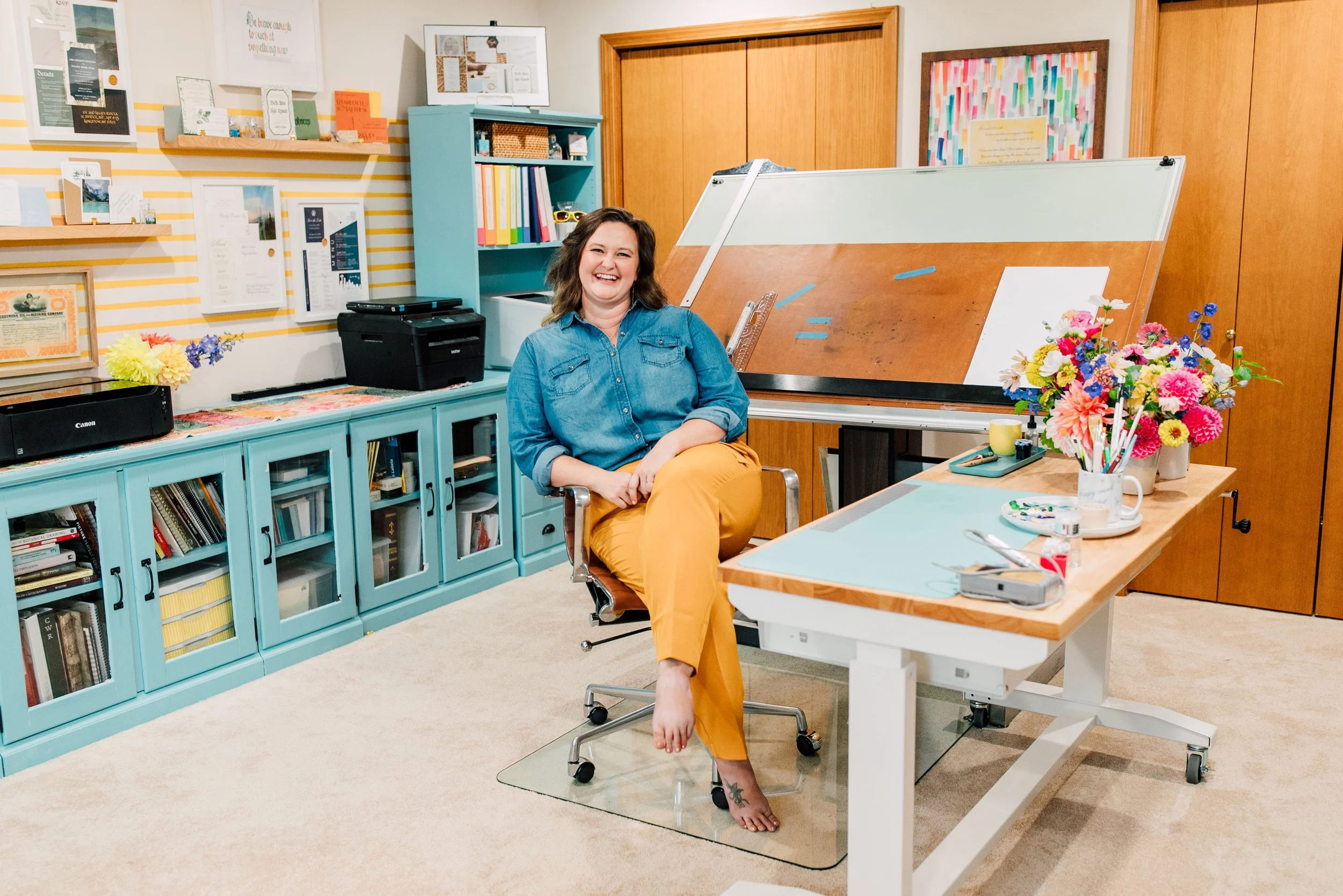 Seattle Bellingham Lifestyle Headshot Business Branding Photographer Katheryn Moran Magnolia Marks Studio Calligrapher