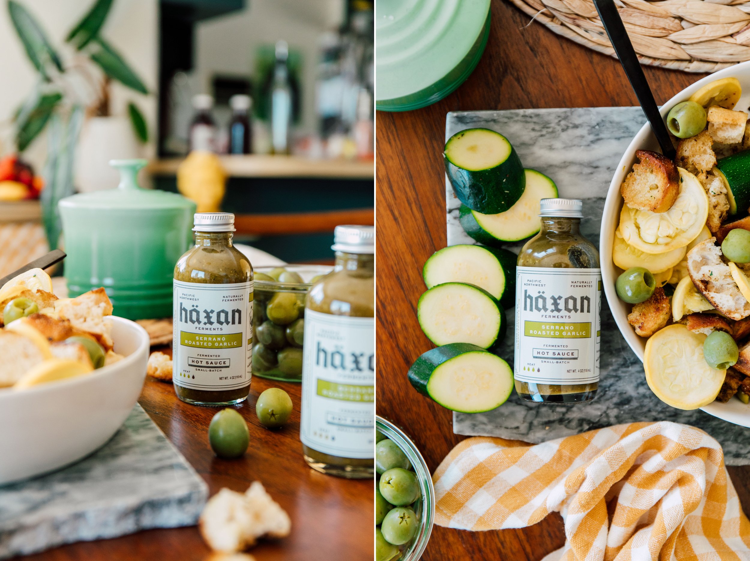 Bellingham Seattle Food Product Photographer Hot Sauce Cottage Core Styling Katheryn Moran Photography