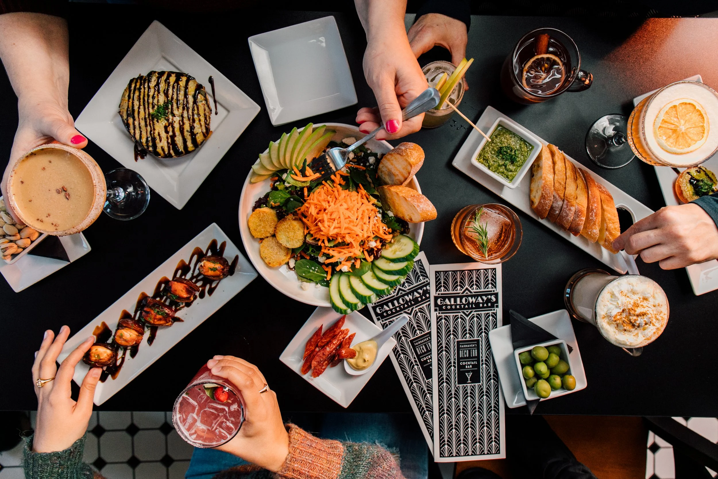 Bellingham Seattle Restaurant Food Photographer Katheryn Moran Cocktail Bar Holiday Galloways