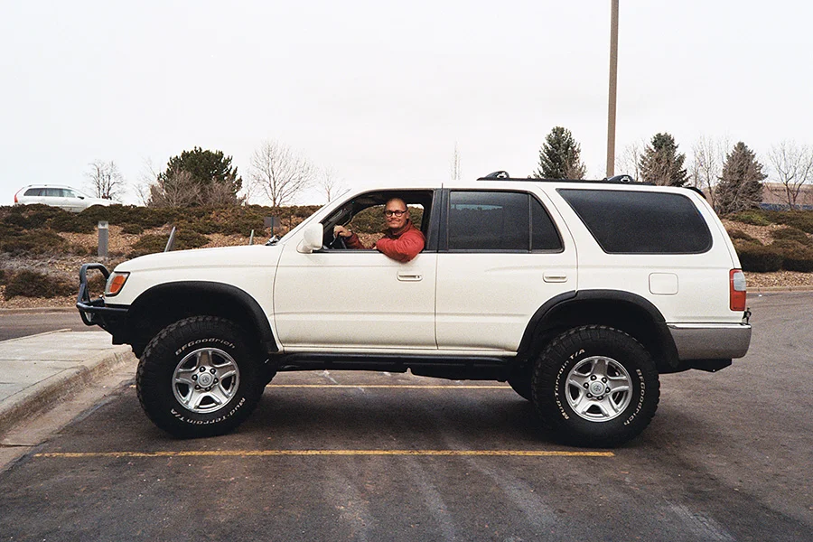 Me, in my new to me, 1999 Toyota 4runner.