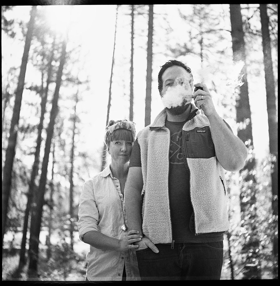 They are The Parsons - Photographed on a Minolta Autocord on TRI-X film.