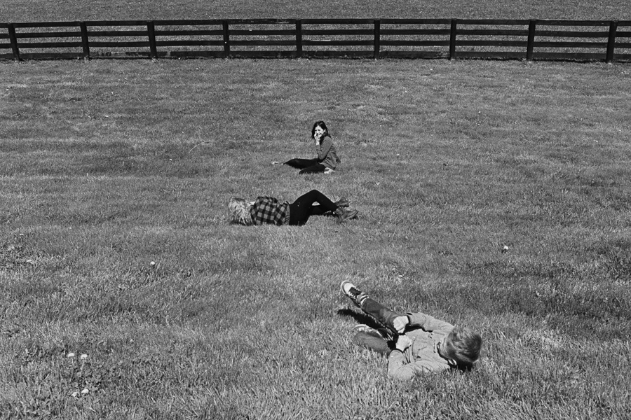 Ah those few carefree days in spring when it's still too cool for ticks and you can roll down grass hills without fear of finding critters in your creases.