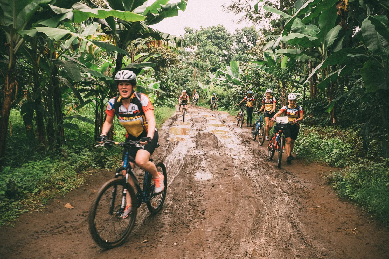 ^ While the majority of us (myself included) timidly walked our bikes around some of the sketchiest mud, Sutton charged right through.