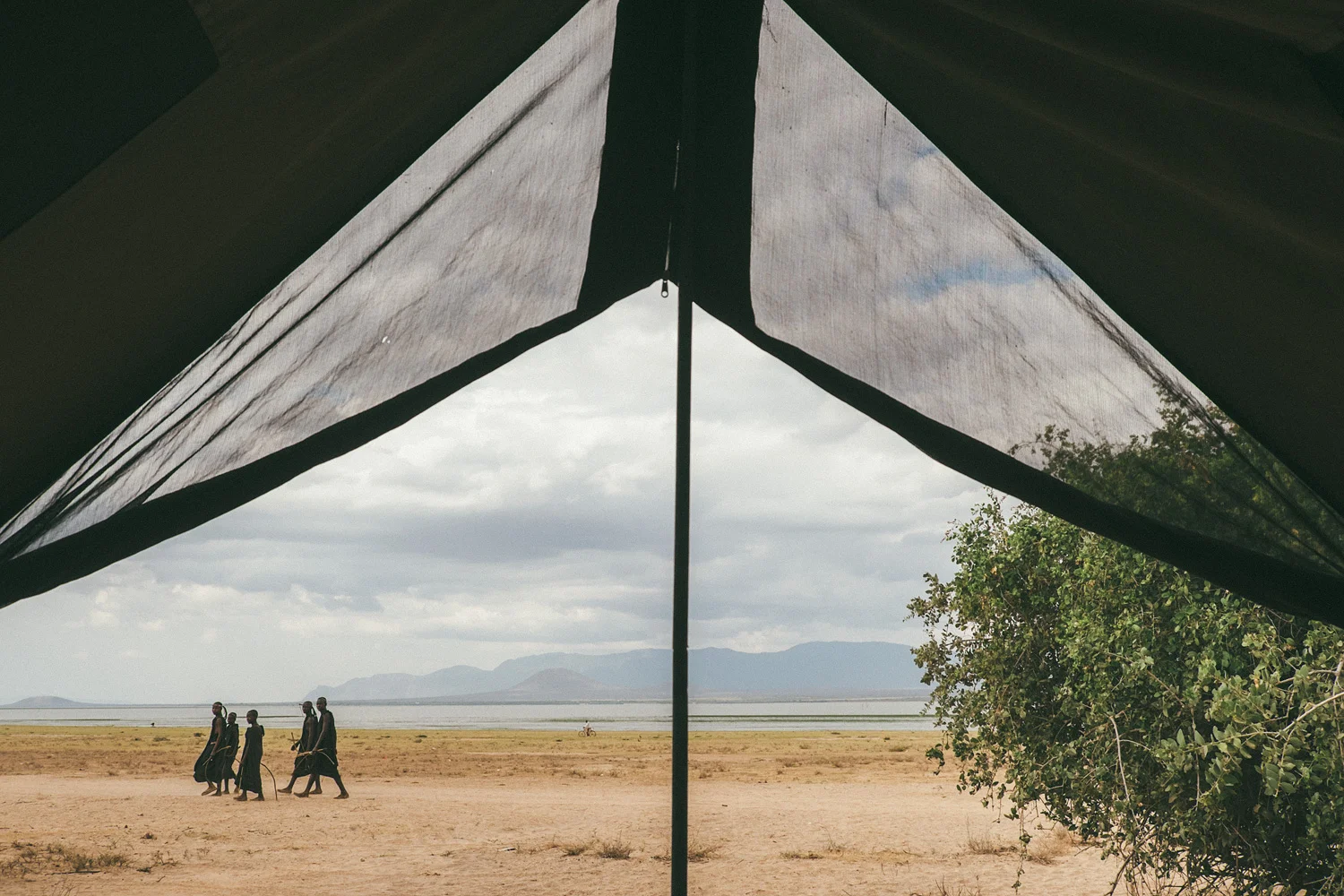 ^ The same Masai boys we spotted earlier in the day came rolling through our camp. 