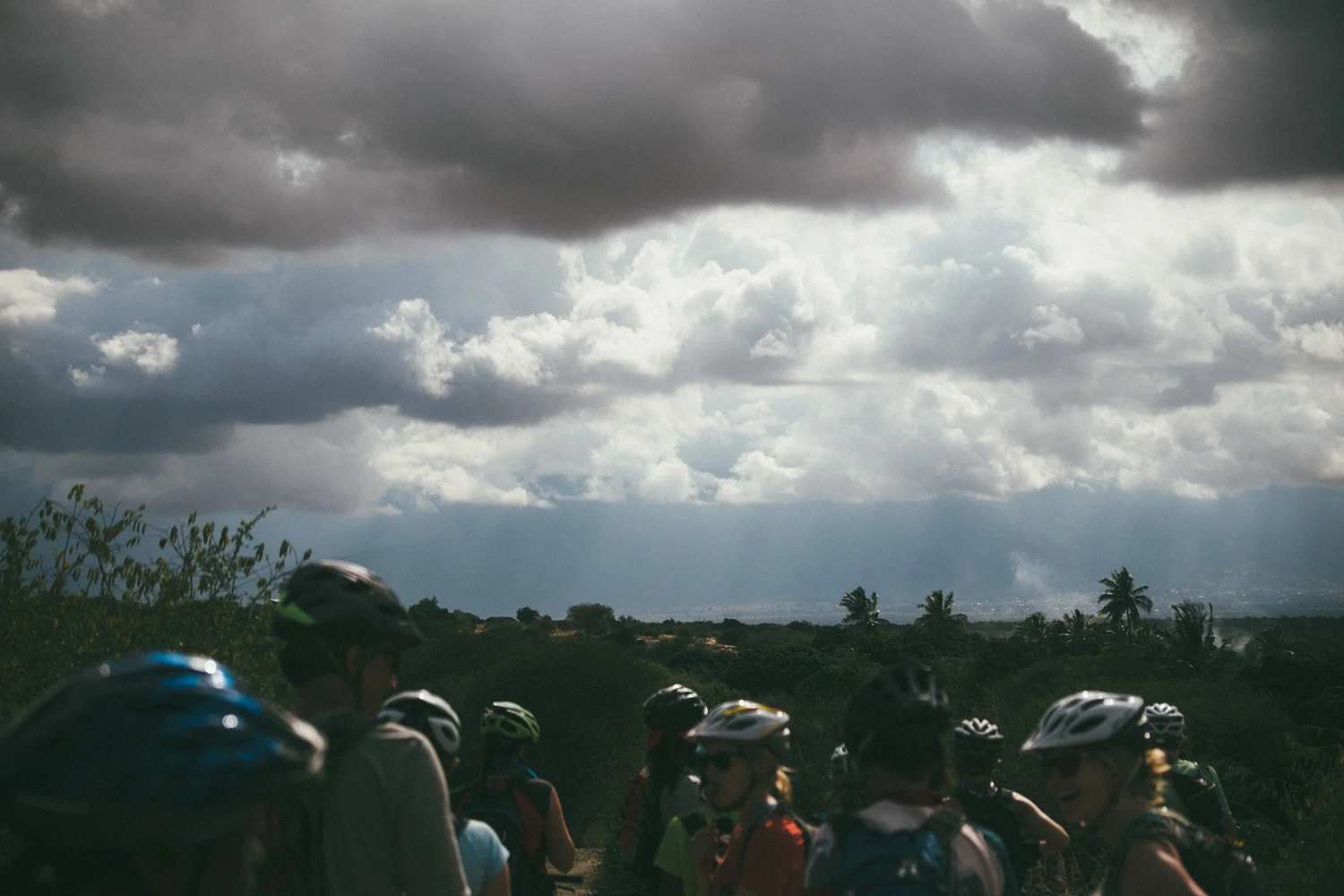 ^ Our first glimpse of the Usambara Mountains, which we would eventually get to, climb, and ride down.