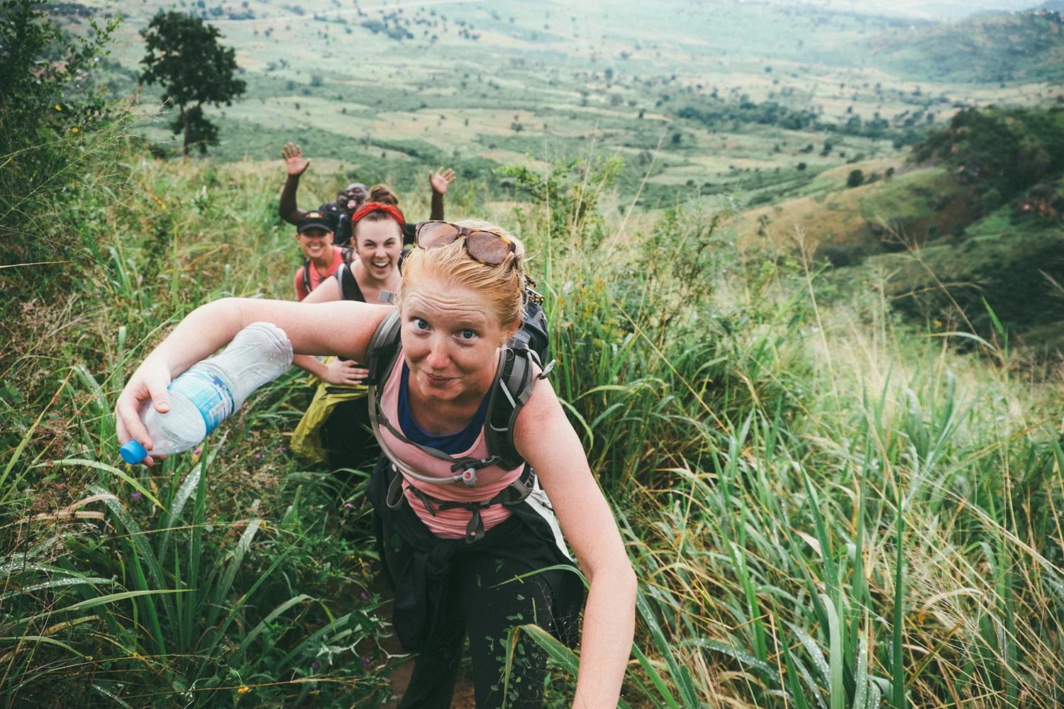 ^ "Hiking" is a kind way to describe what we were doing...I'd say "clawing our way up a slippery mud covered wall by grasping at whatever vegetation happens to be in front of you" might be more accurate.