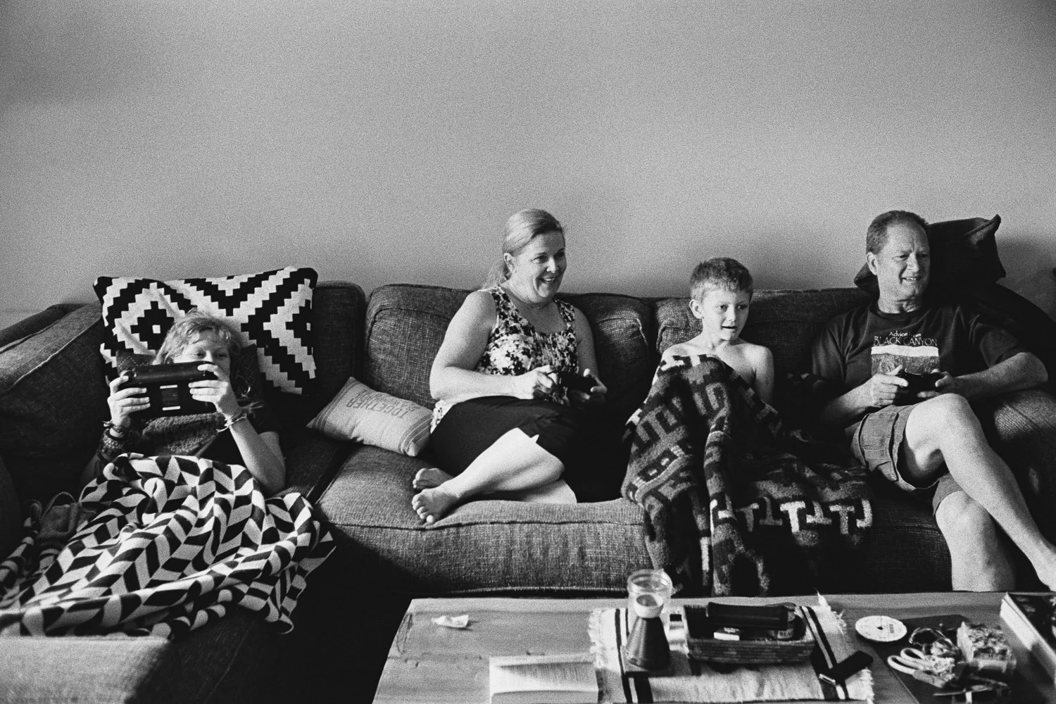 ^ Grandparents come for a visit and get schooled at Mario Kart.