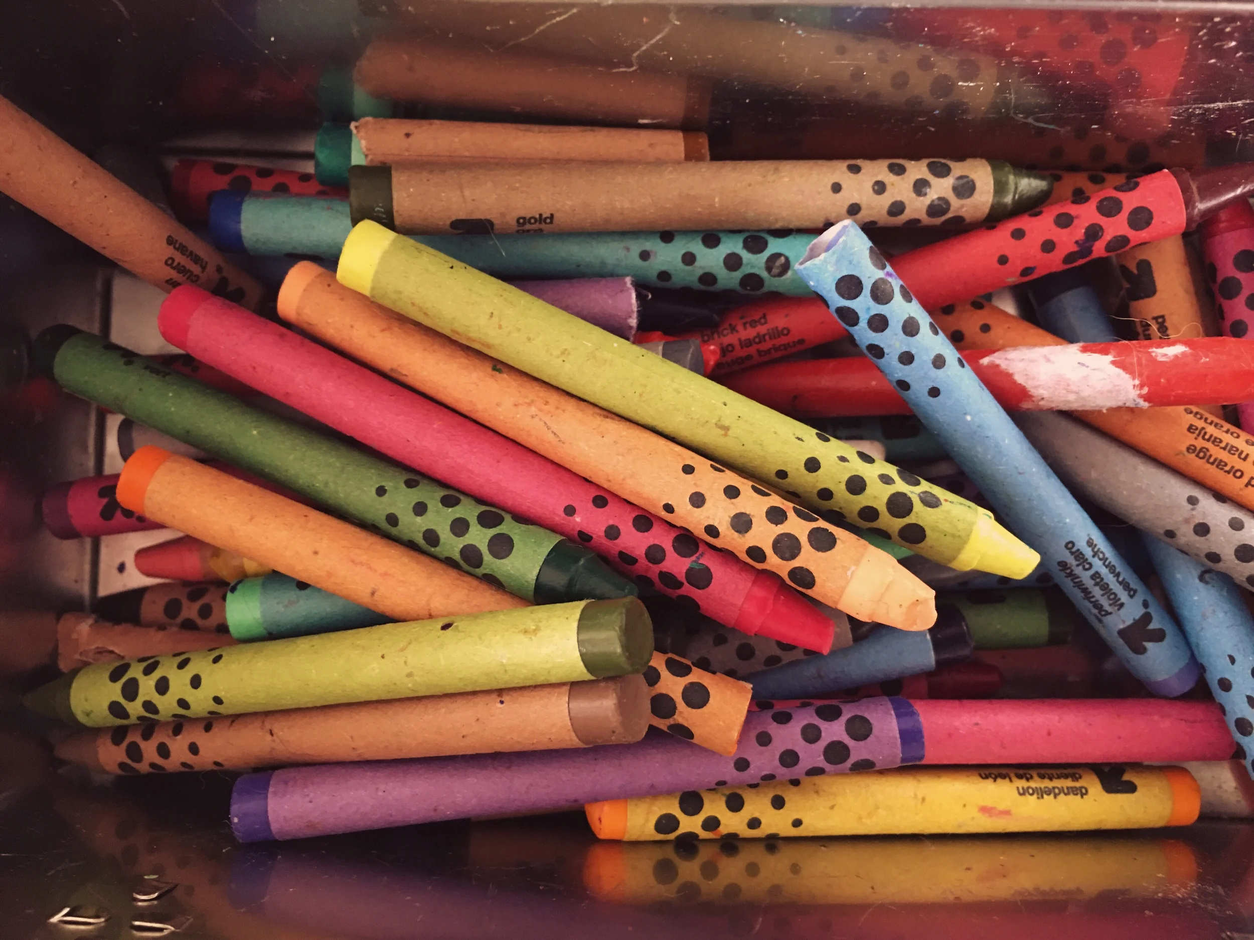 Crayons. A must have for this activity.