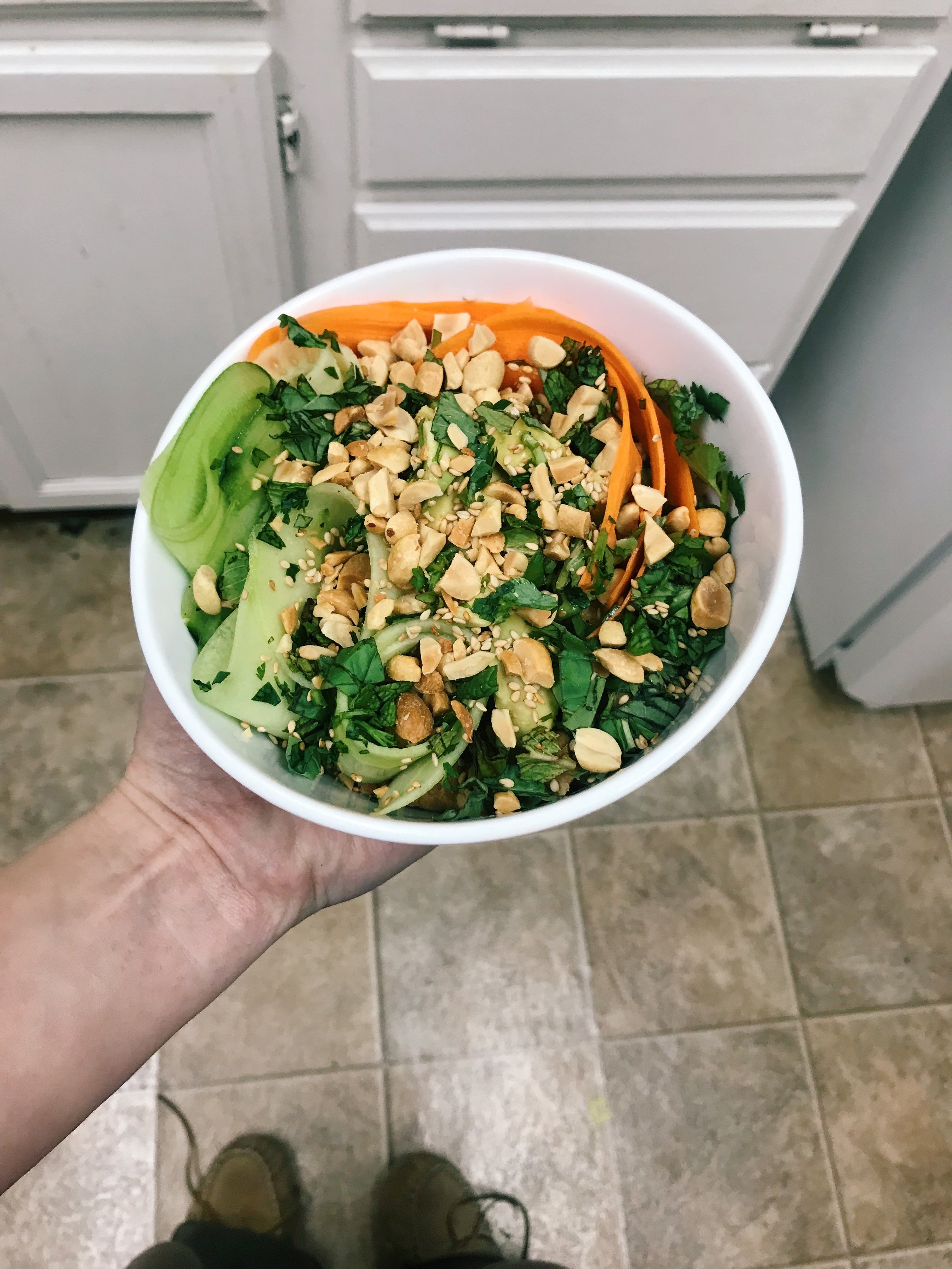 Some kind of veggie bowl