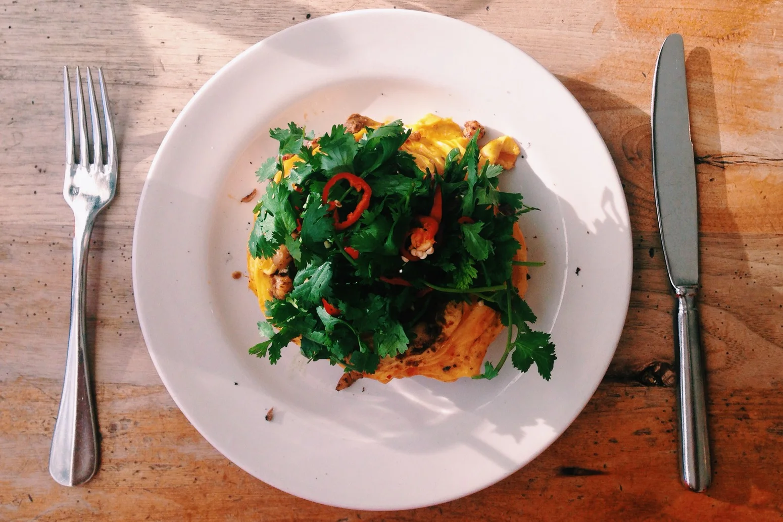 Friday's breakfast // Moroccan scramble