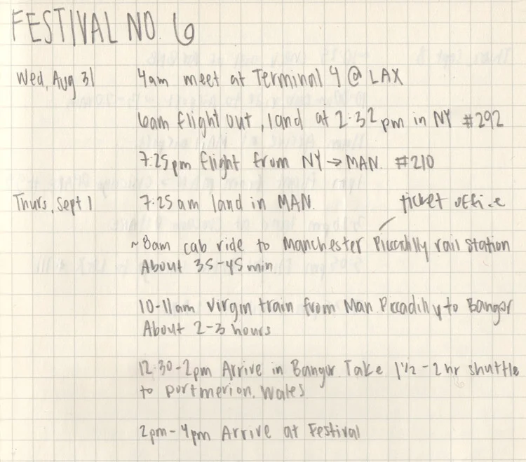 Itinerary