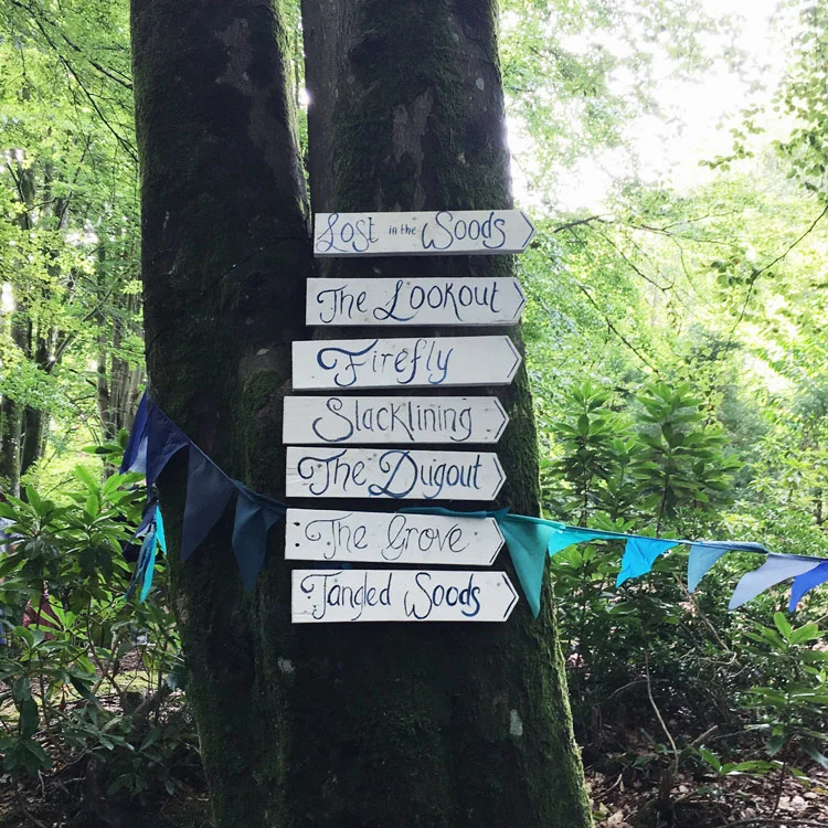 Ironic that we did get lost in the woods...